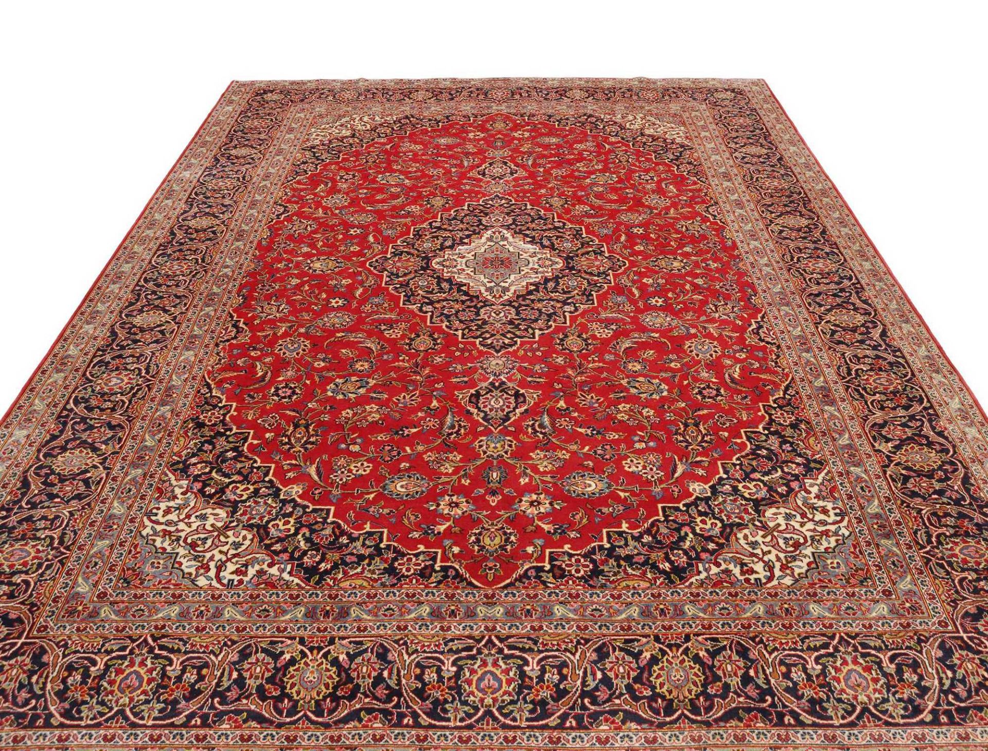 Kashan Perserteppich aus Iran, 258 × 356 cm