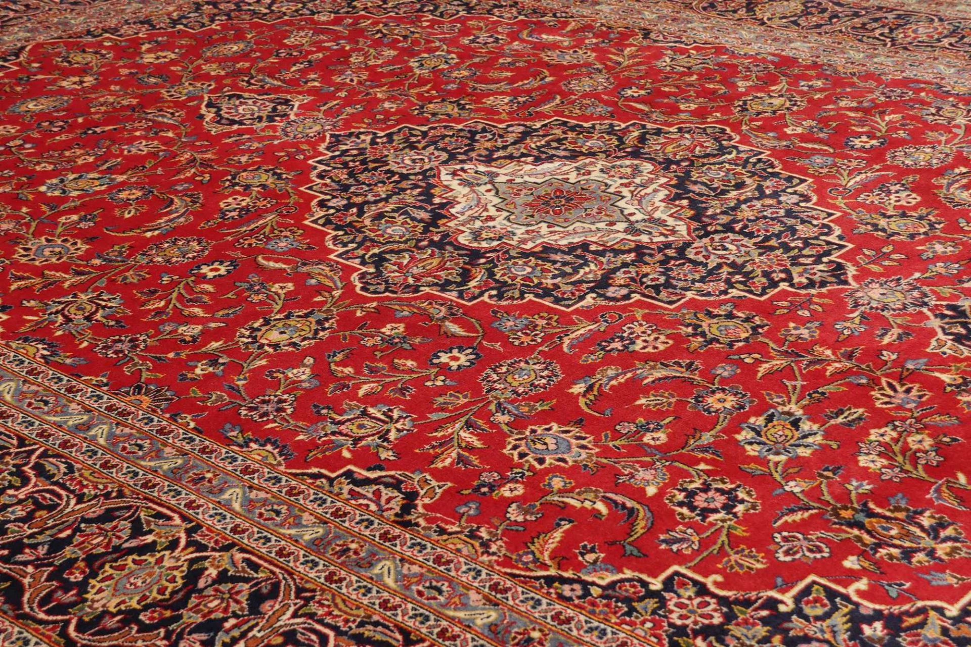 Kashan Perserteppich aus Iran, 258 × 356 cm