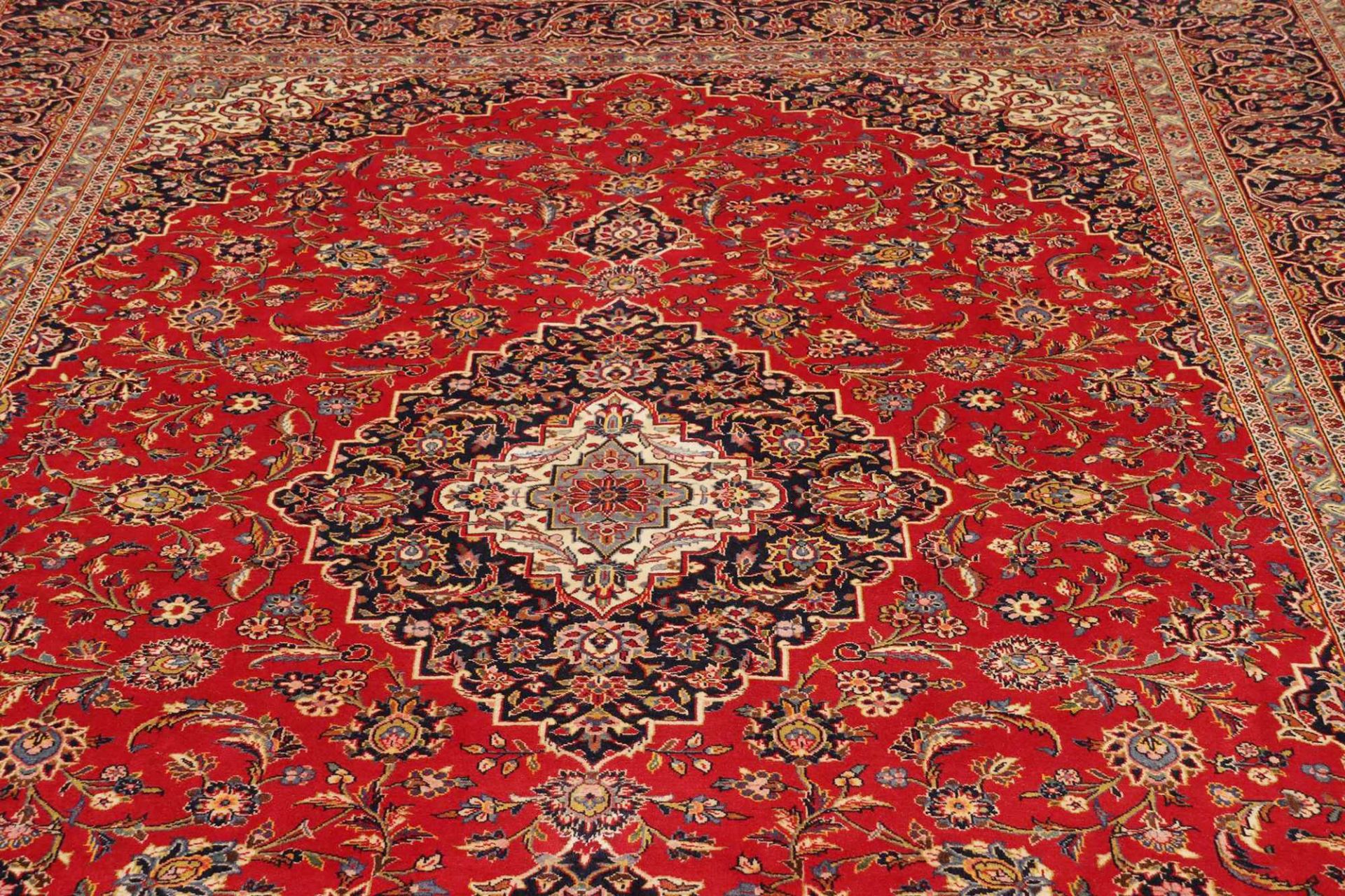 Kashan Perserteppich aus Iran, 258 × 356 cm