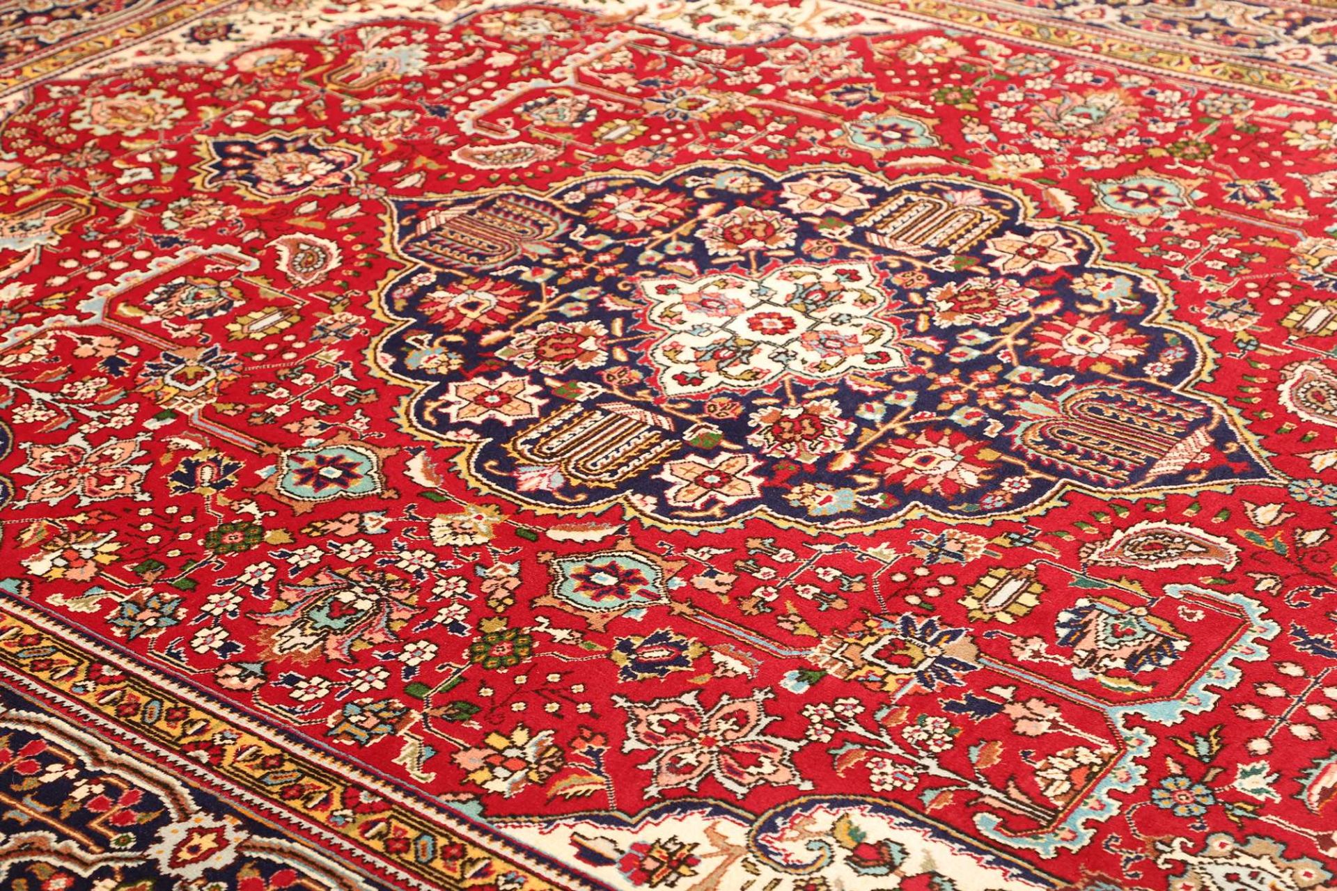 Handgeknüpfter Täbriz Perserteppich, 257 × 337 cm, Wolle
