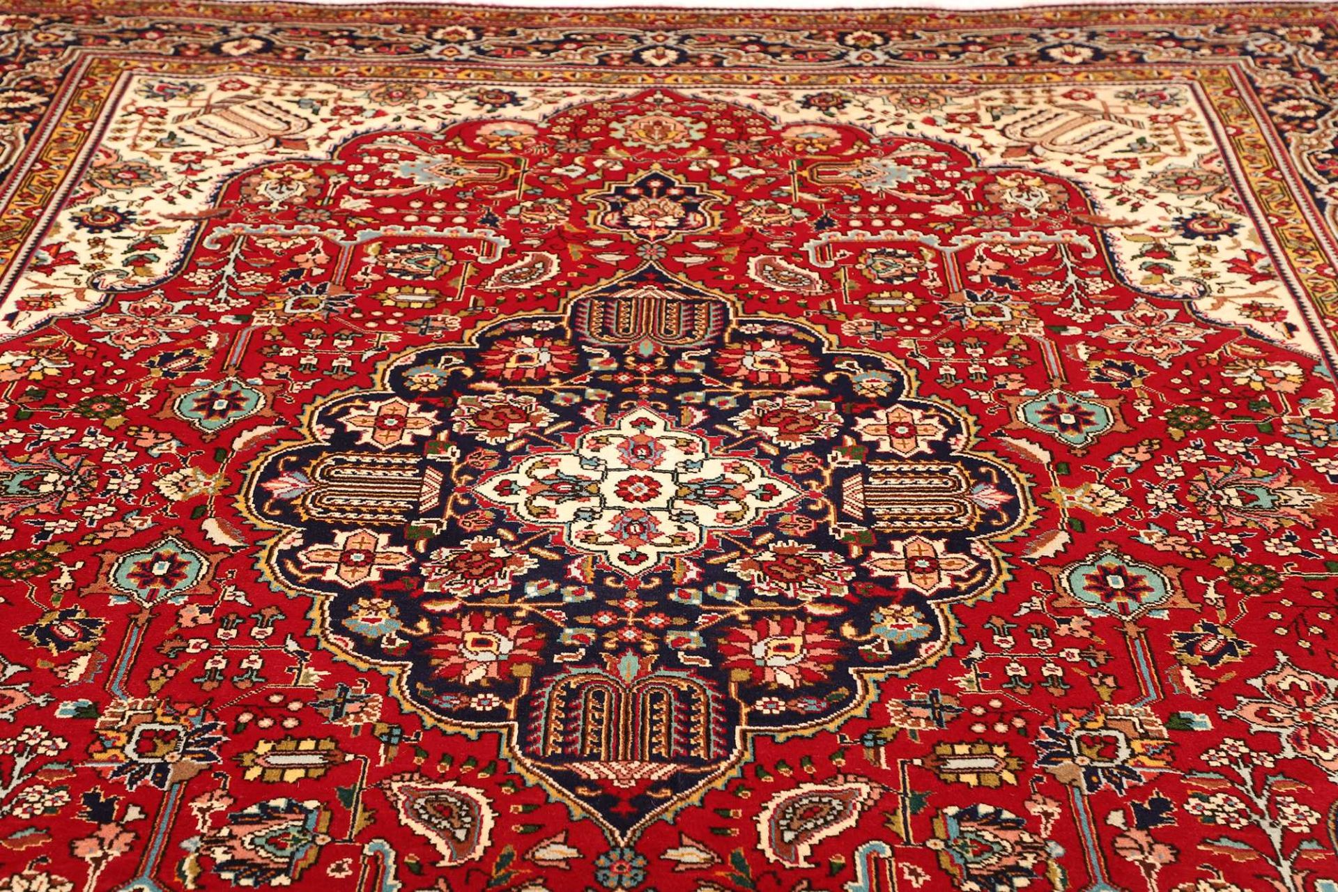 Handgeknüpfter Täbriz Perserteppich, 257 × 337 cm, Wolle