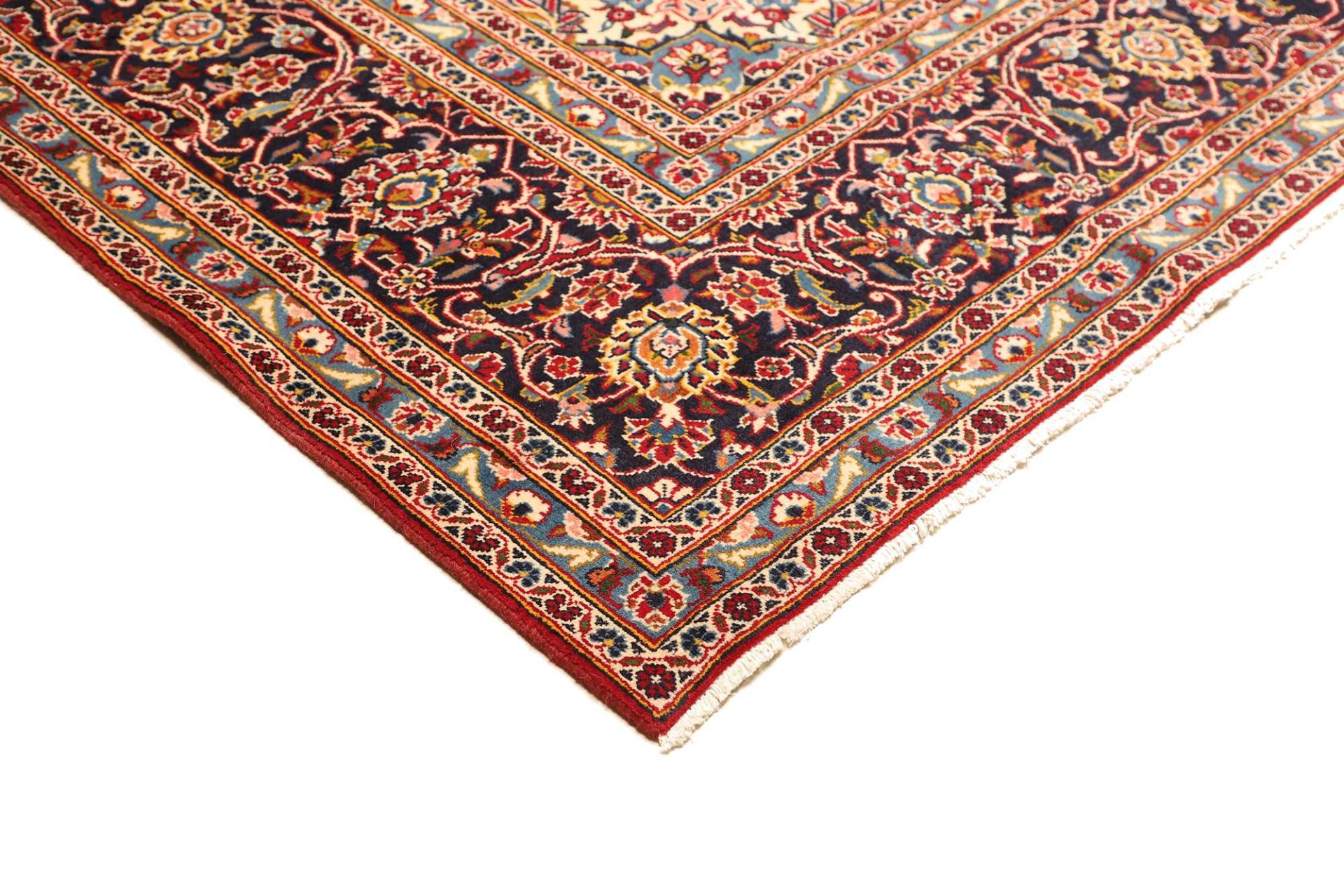 Kashan Perserteppich 261 × 349 cm aus Wolle, handgeknüpft