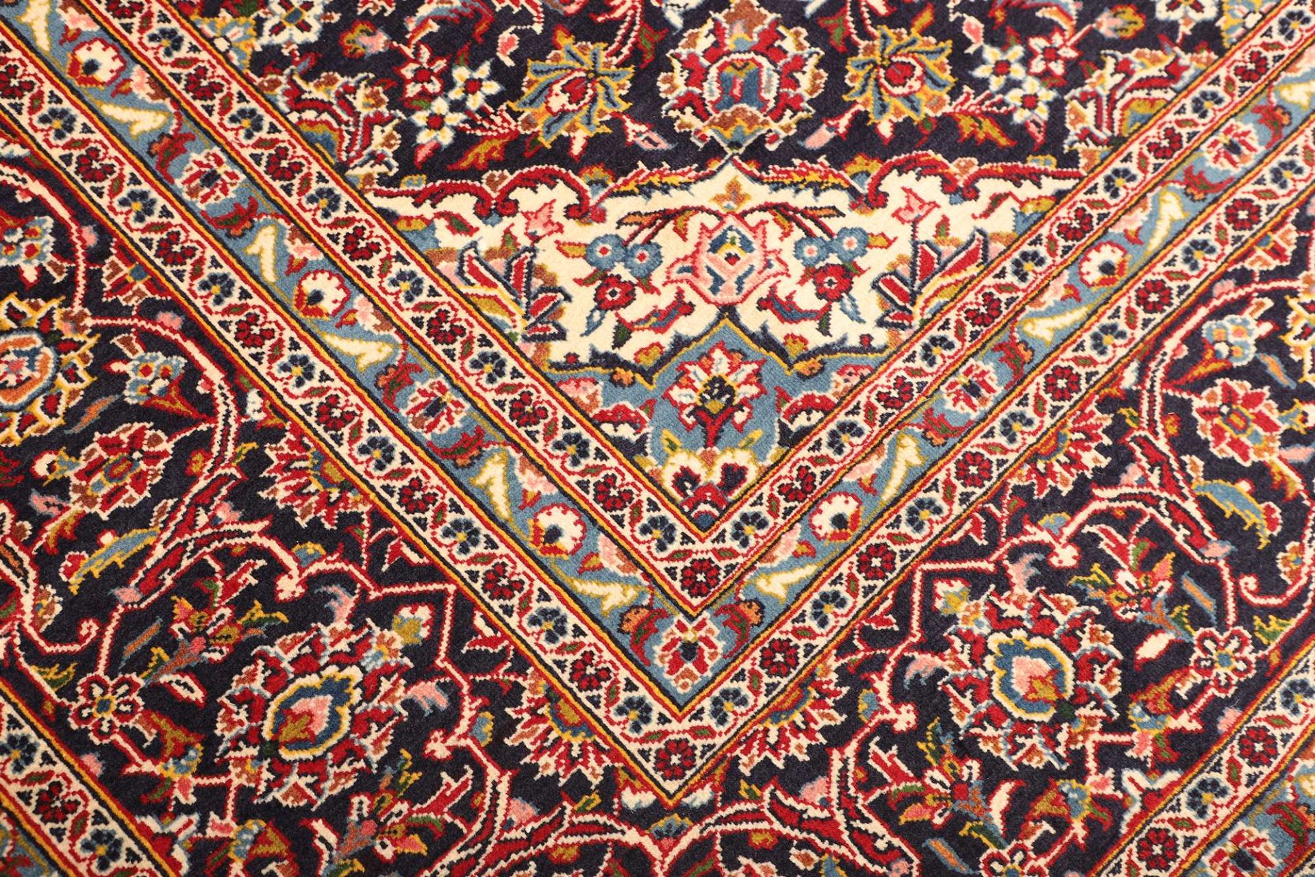 Kashan Perserteppich 261 × 349 cm aus Wolle, handgeknüpft