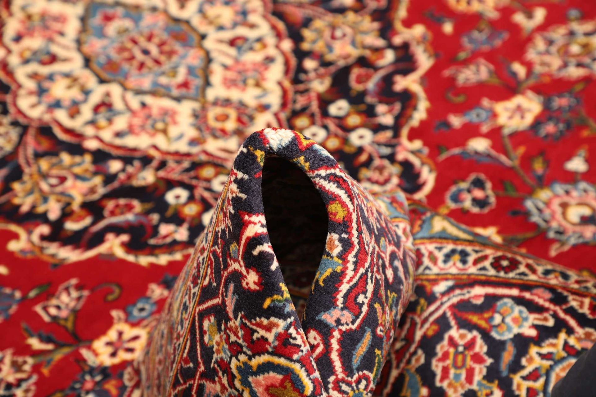 Kashan Perserteppich 261 × 349 cm aus Wolle, handgeknüpft