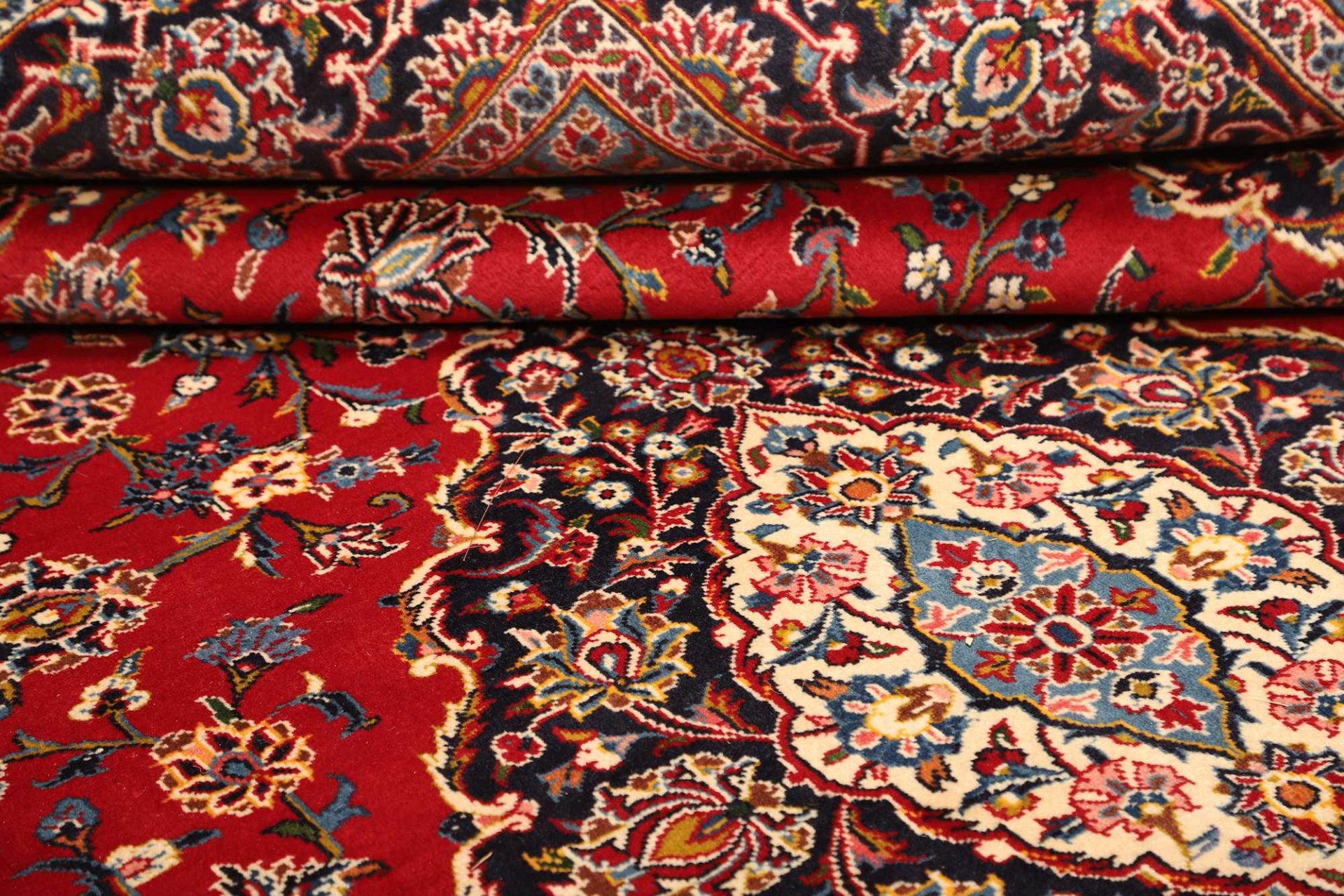 Kashan Perserteppich 261 × 349 cm aus Wolle, handgeknüpft