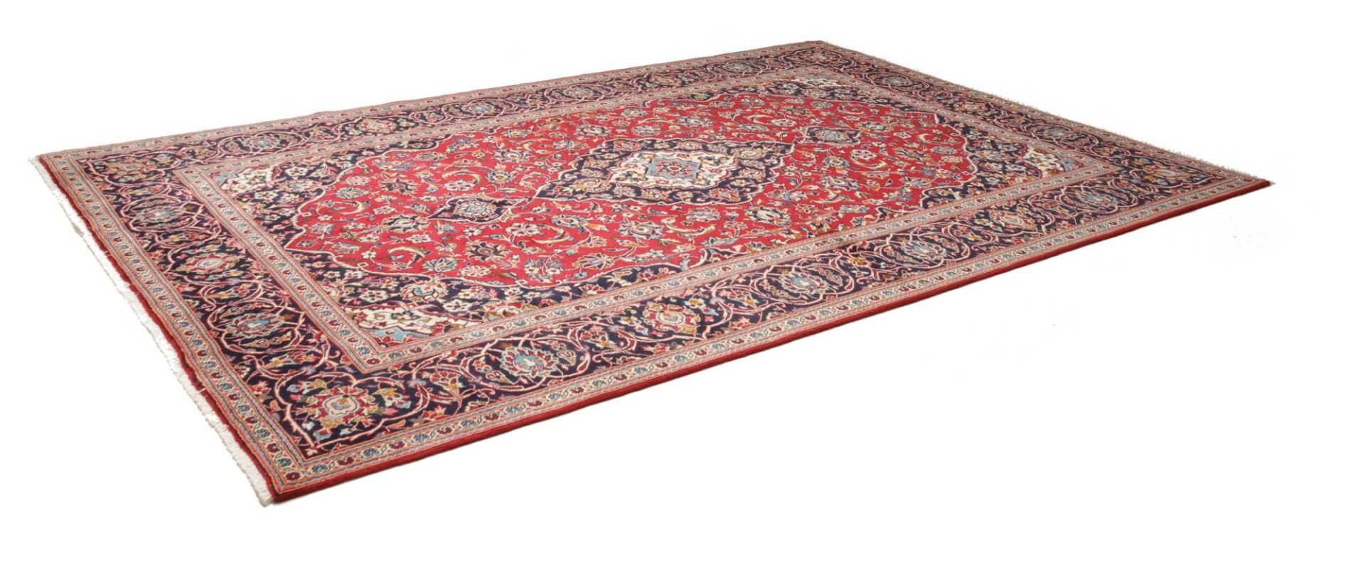 Kashan Perserteppich aus Iran, 241 × 354 cm