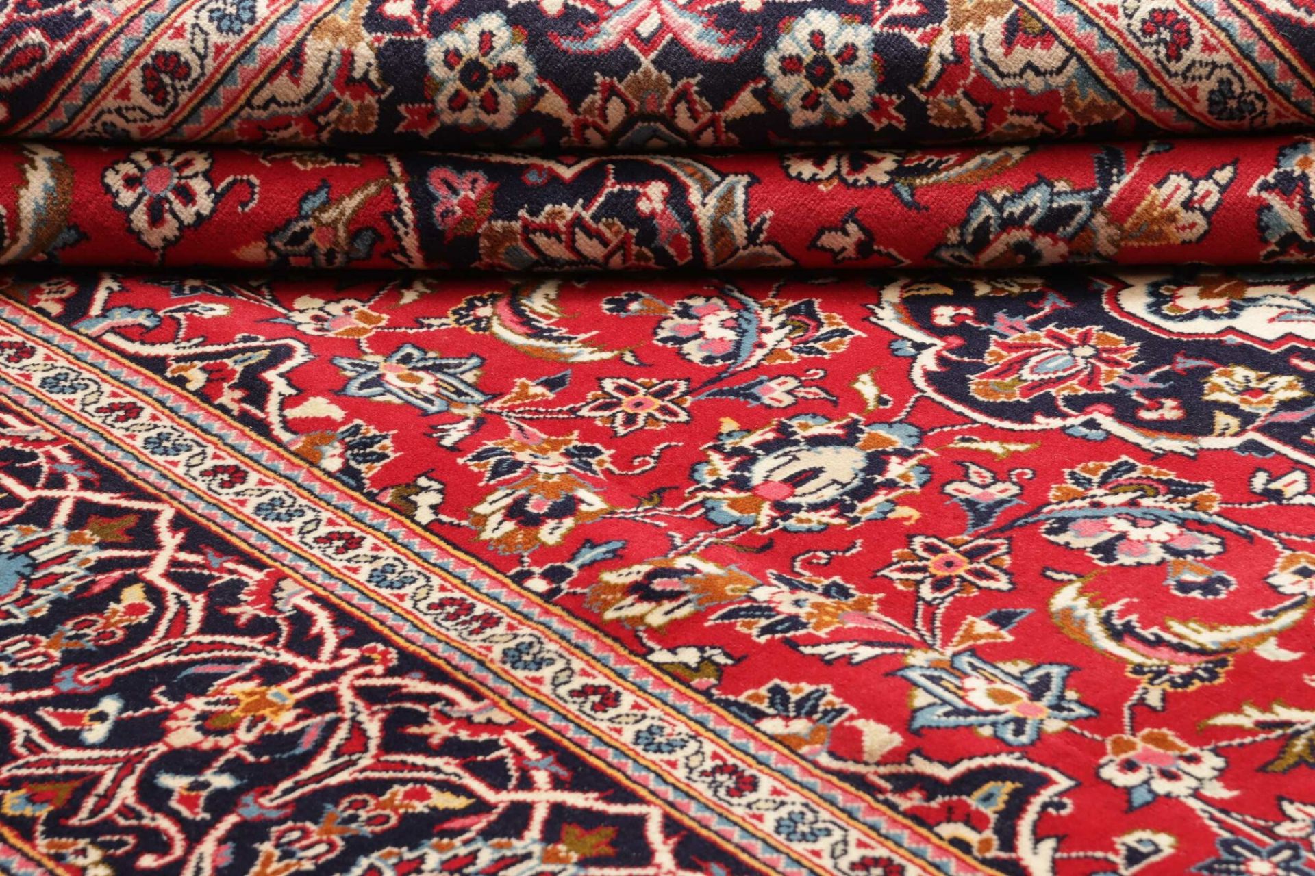 Kashan Perserteppich aus Iran, 241 × 354 cm
