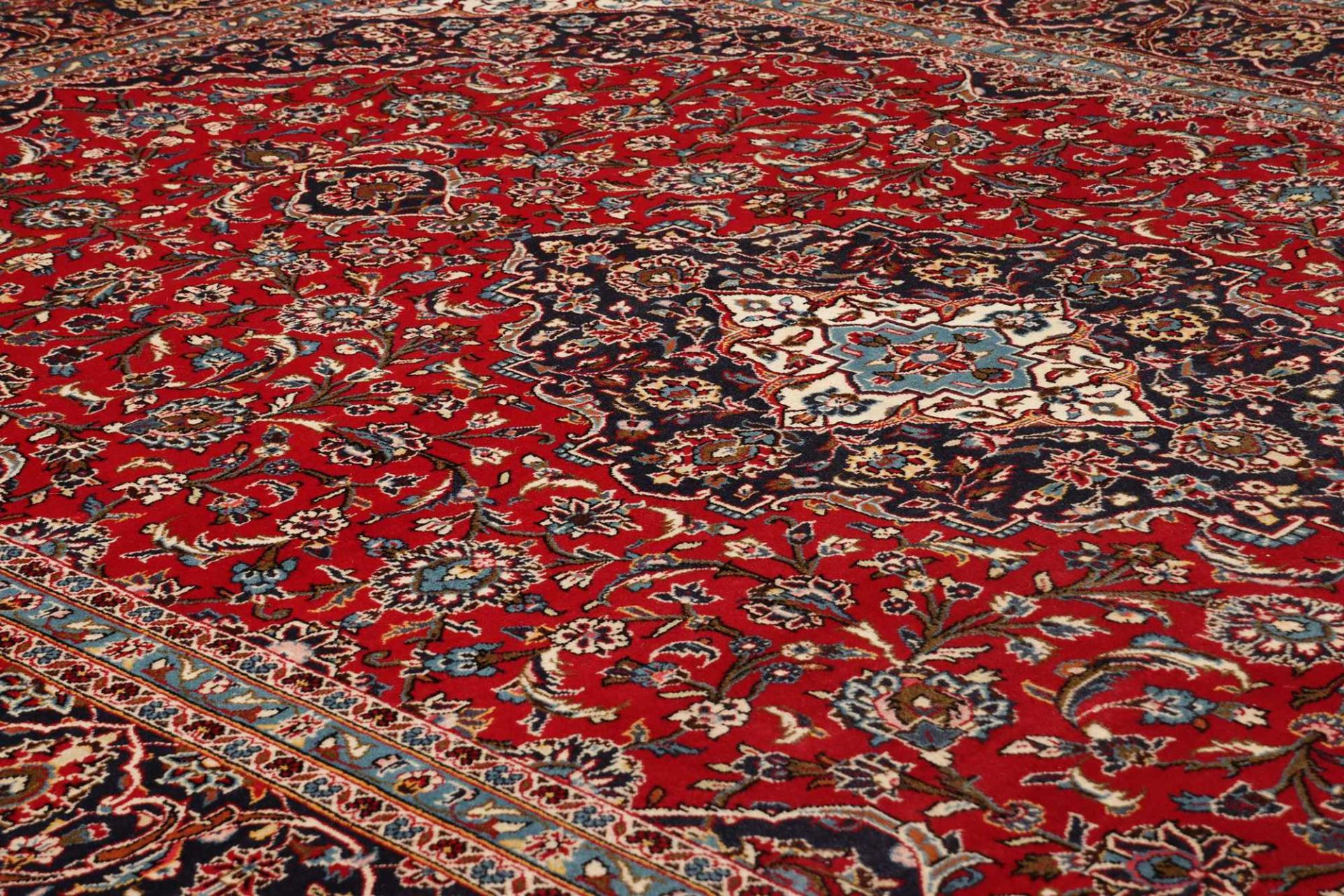 Kashan Perserteppich 244 × 362 cm aus Wolle, handgeknüpft
