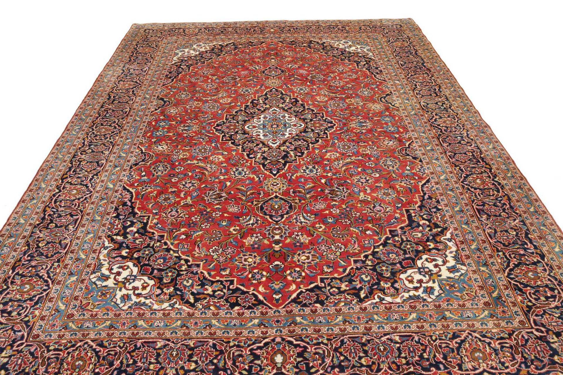 Kashan Perserteppich aus Iran, 251 × 357 cm