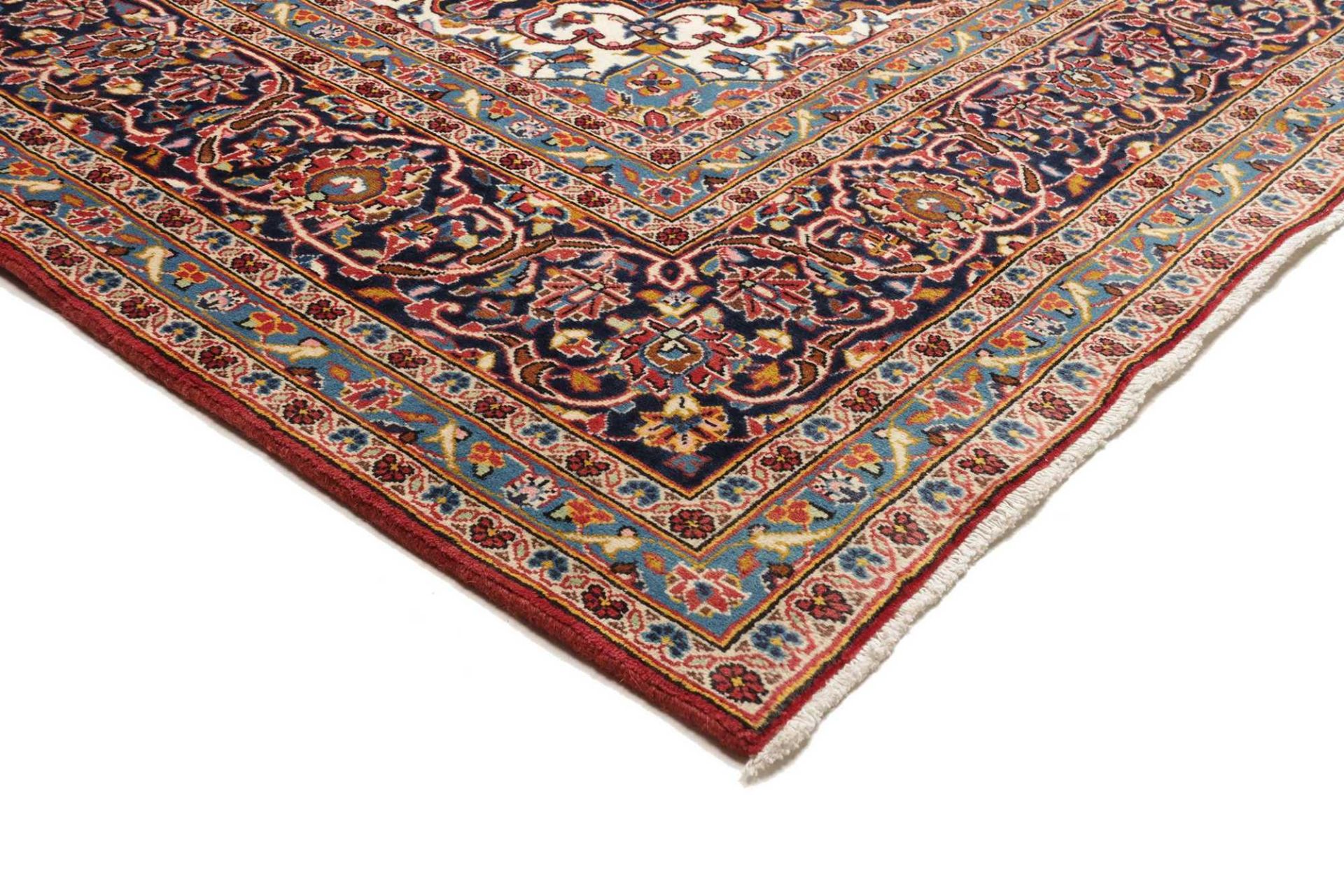 Kashan Perserteppich aus Iran, 251 × 357 cm