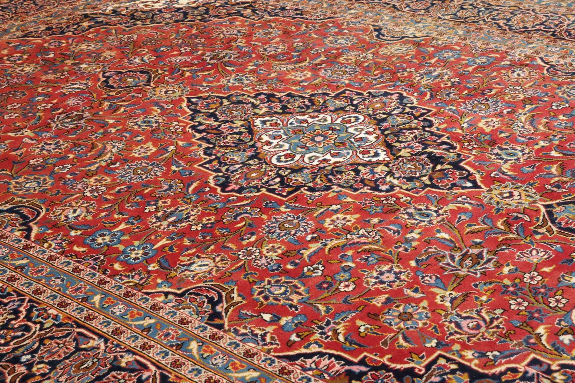 Kashan Perserteppich aus Iran, 251 × 357 cm