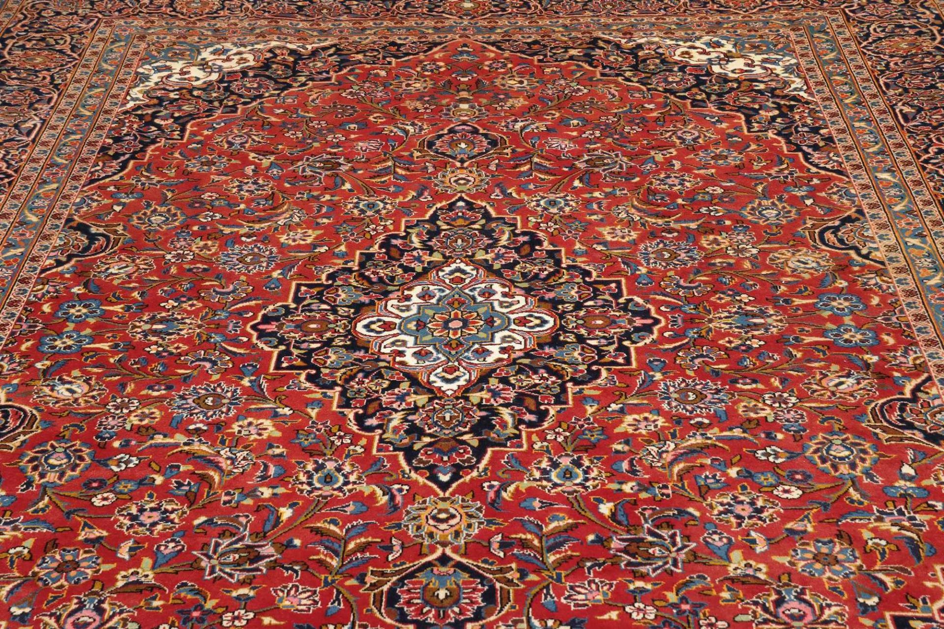 Kashan Perserteppich aus Iran, 251 × 357 cm