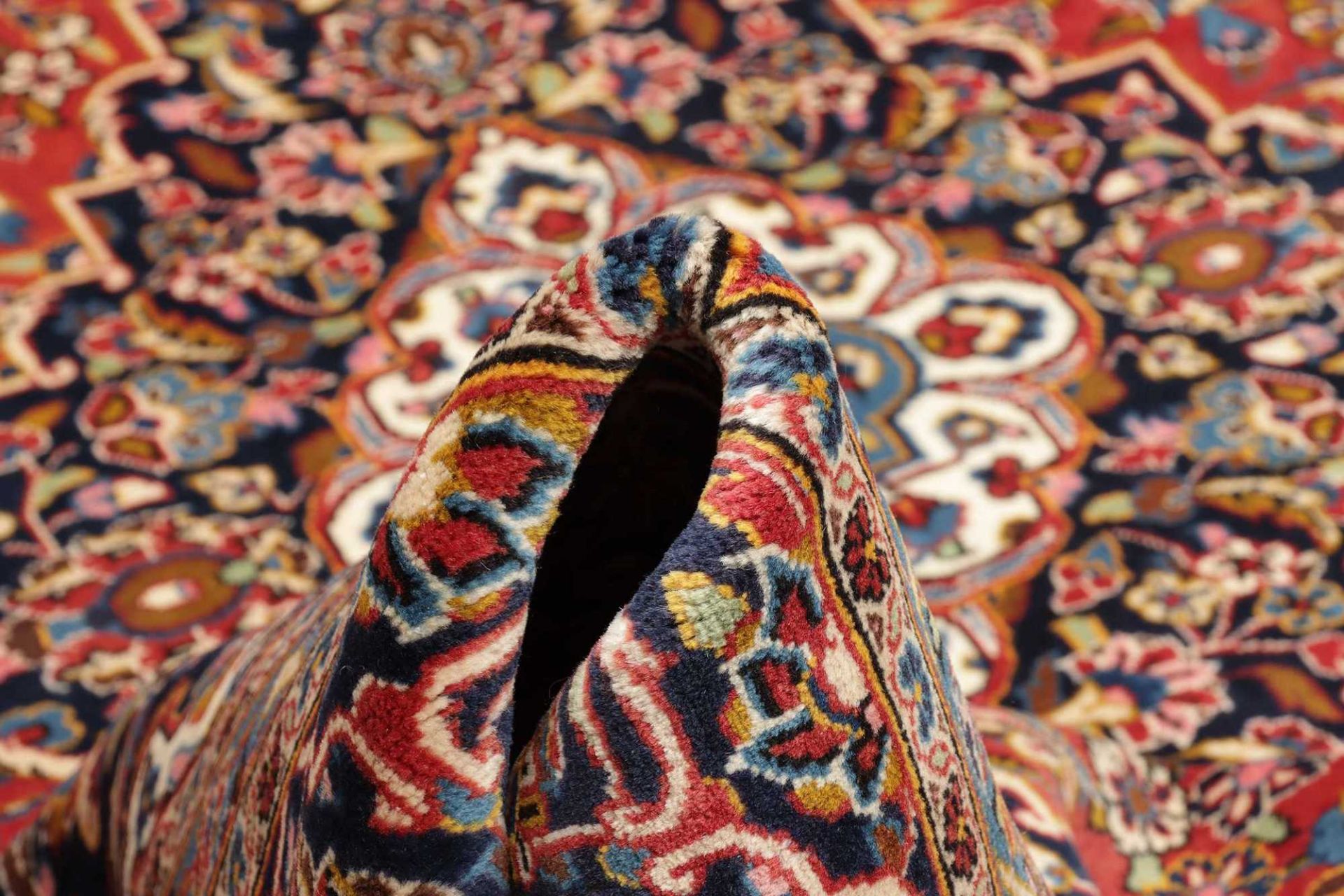 Kashan Perserteppich aus Iran, 251 × 357 cm