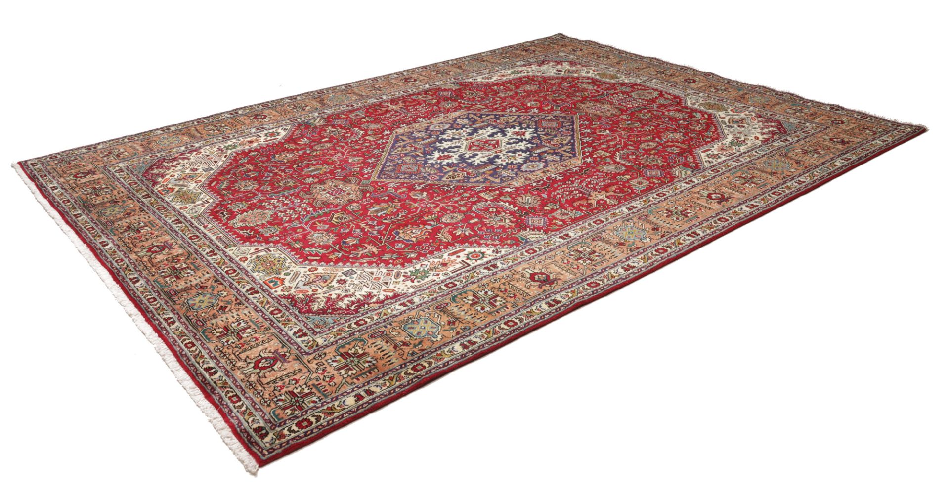 Täbriz Perserteppich 253 × 349 cm aus Wolle, handgeknüpft