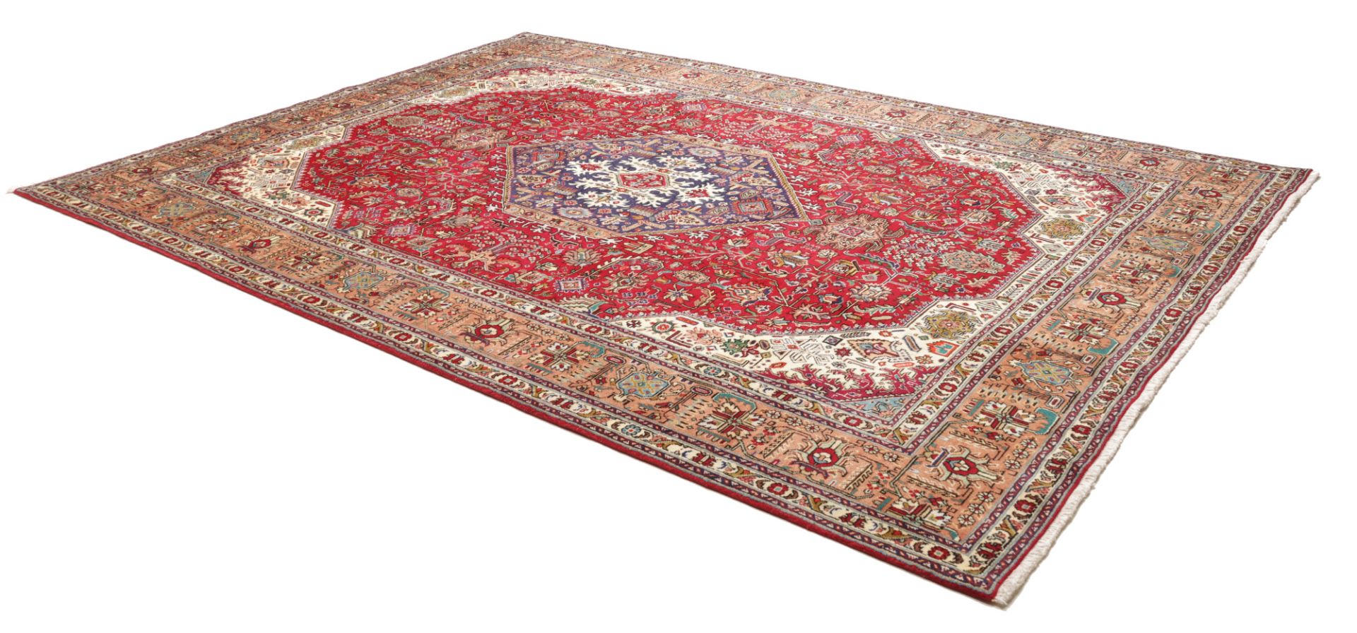 Täbriz Perserteppich 253 × 349 cm aus Wolle, handgeknüpft
