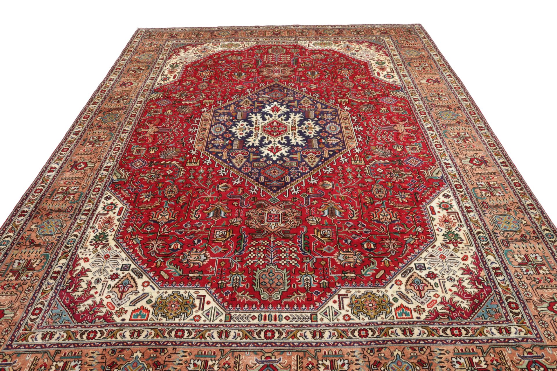 Täbriz Perserteppich 253 × 349 cm aus Wolle, handgeknüpft