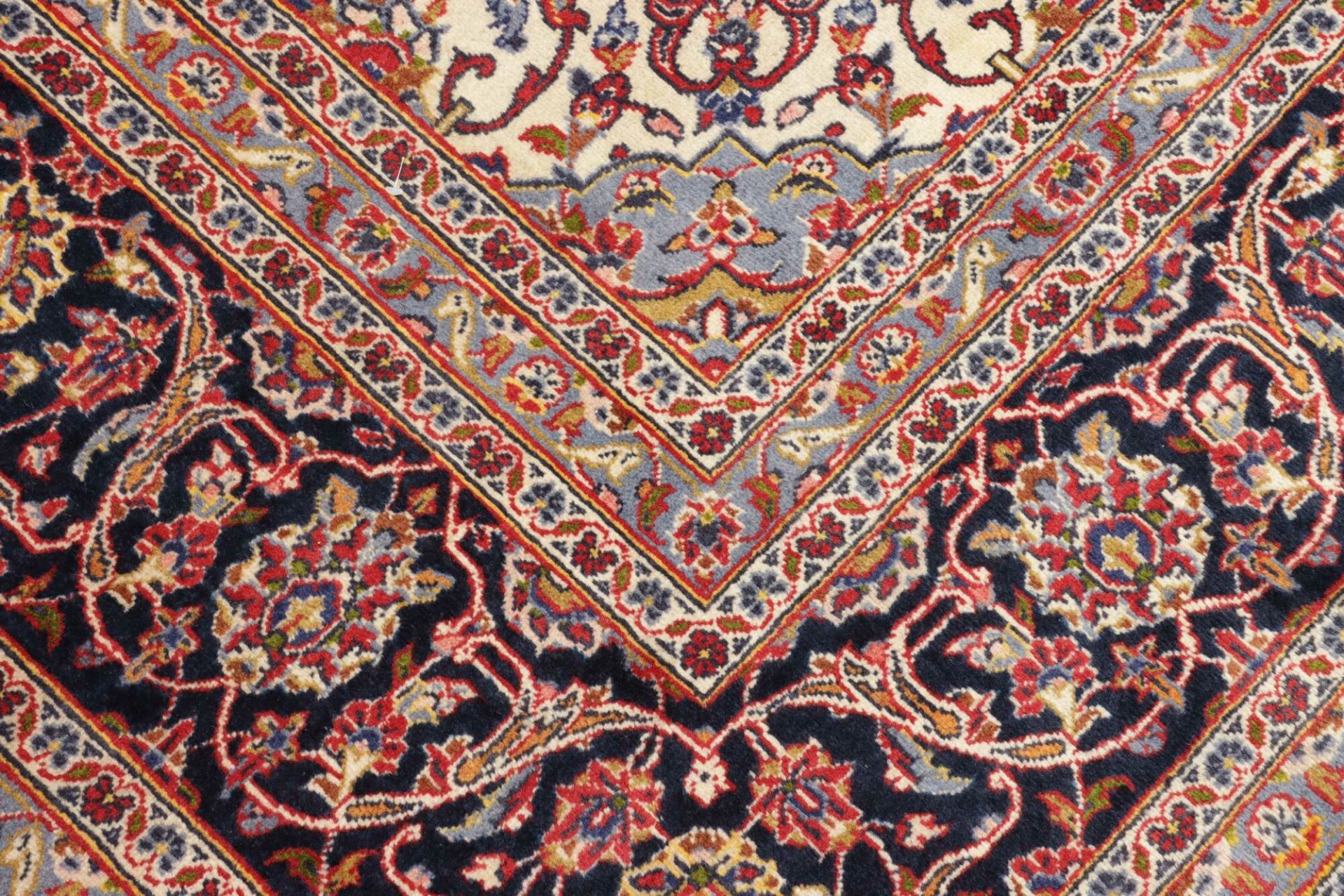 Handgeknüpfter Kashan Perserteppich, 251 × 354 cm, Wolle