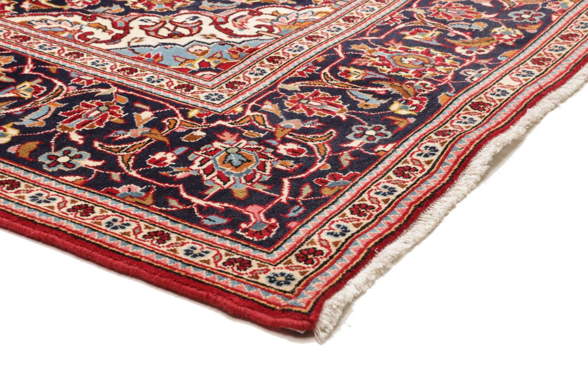 Handgeknüpfter Kashan Perserteppich, 229 × 349 cm, Wolle