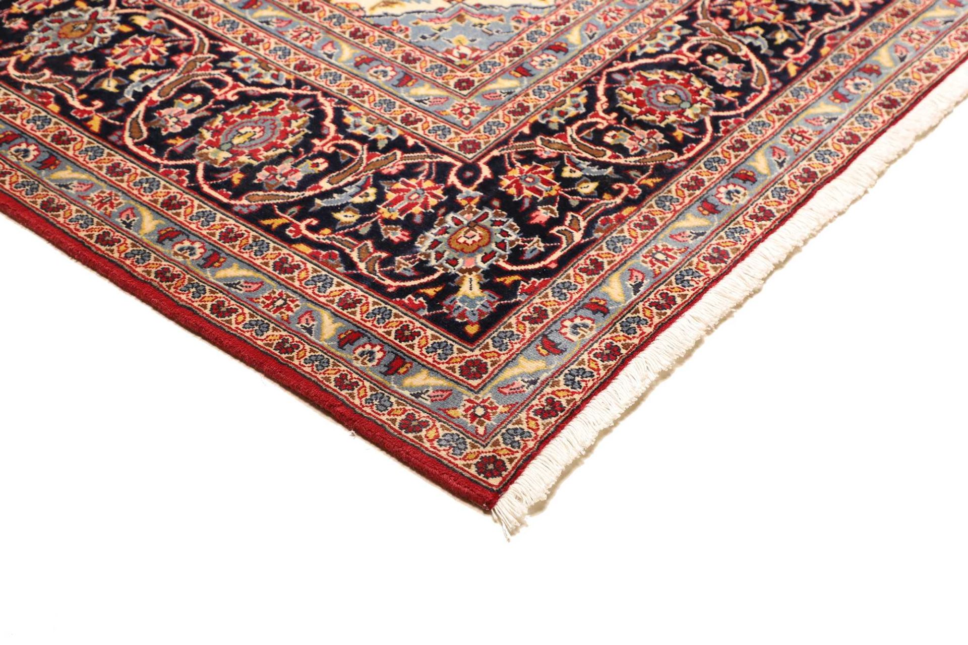 Handgeknüpfter Kashan Perserteppich, 258 × 347 cm, Wolle