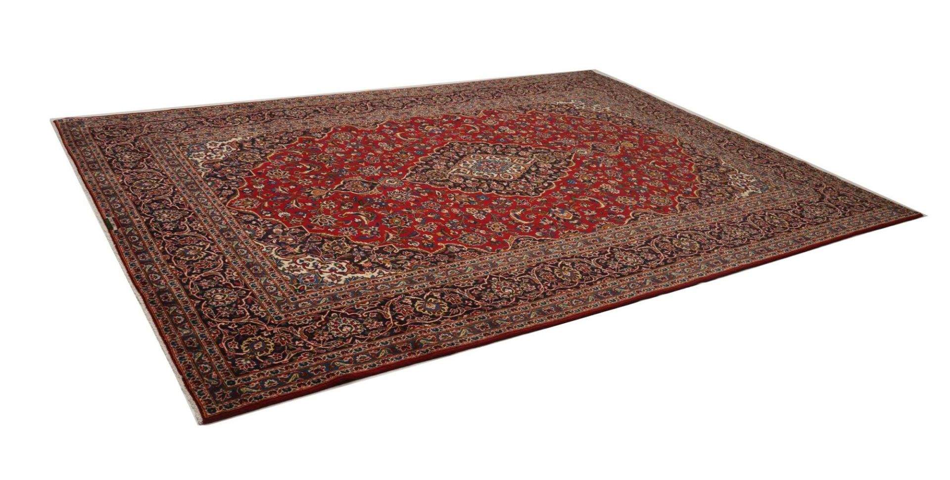 Kashan Perserteppich aus Iran, 267 × 369 cm