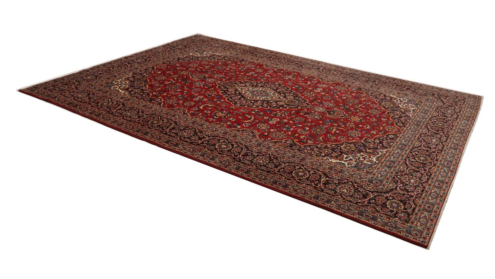 Kashan Perserteppich aus Iran, 267 × 369 cm