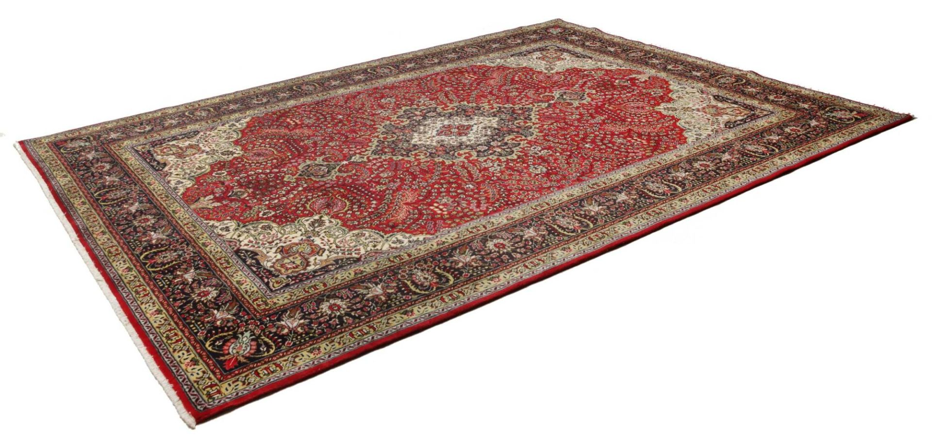 Handgeknüpfter Täbriz Perserteppich 253 × 339 cm
