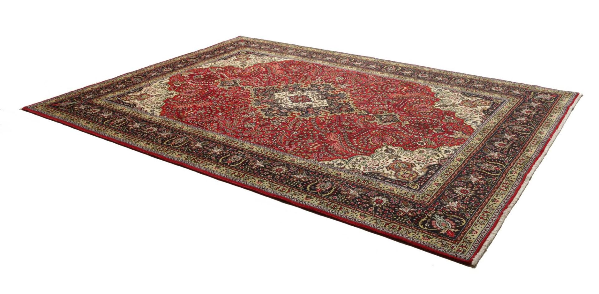 Handgeknüpfter Täbriz Perserteppich 253 × 339 cm