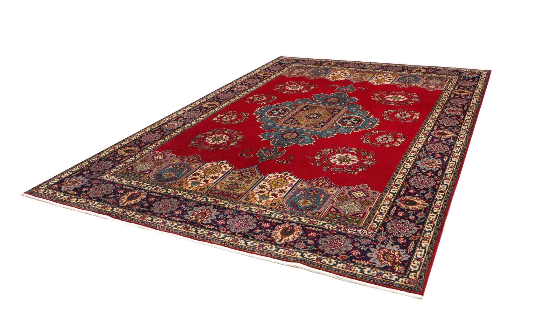 Täbriz Perserteppich 244 × 329 cm aus Wolle, handgeknüpft