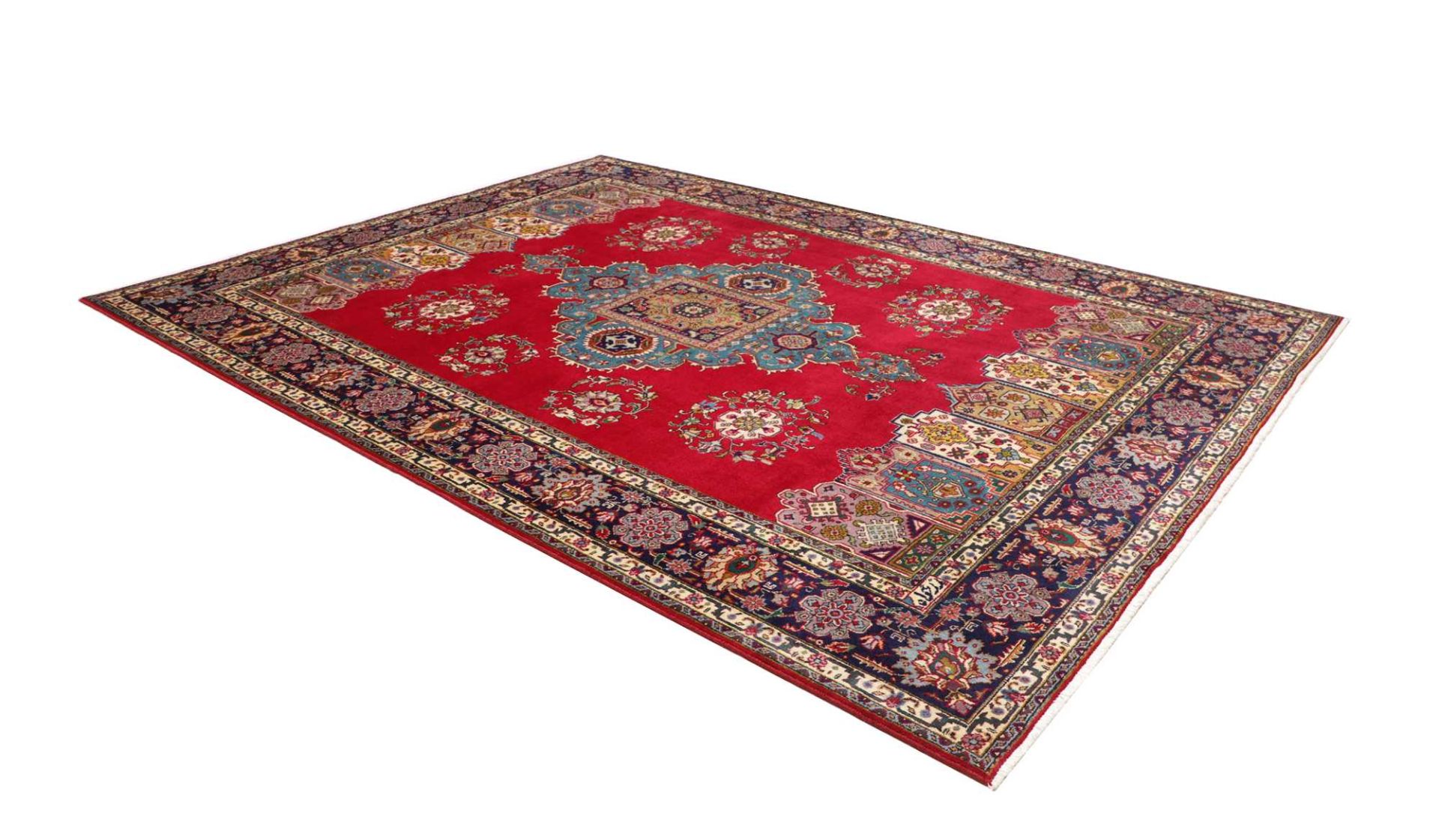 Täbriz Perserteppich 244 × 329 cm aus Wolle, handgeknüpft