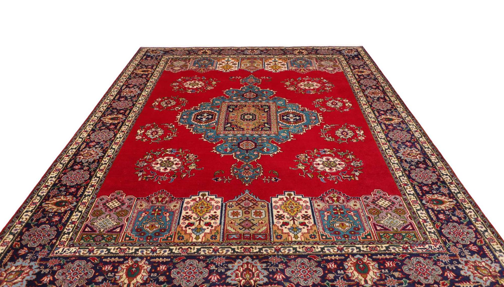Täbriz Perserteppich 244 × 329 cm aus Wolle, handgeknüpft