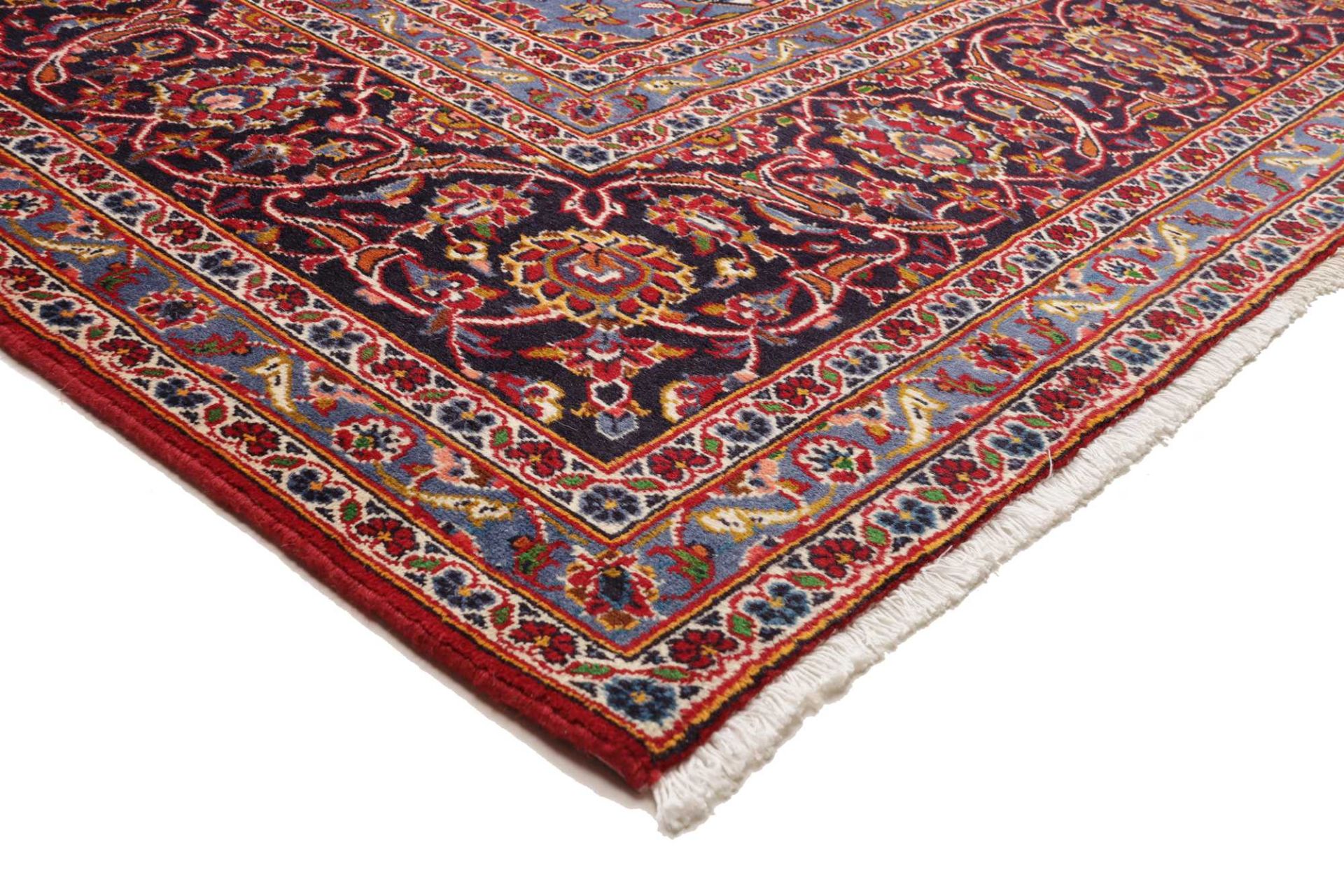 Kashan Perserteppich 246 × 357 cm aus Wolle, handgeknüpft