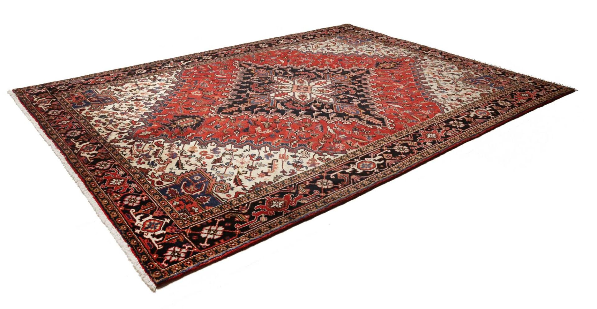 Heriz Perserteppich 259 × 349 cm aus Wolle, handgeknüpft