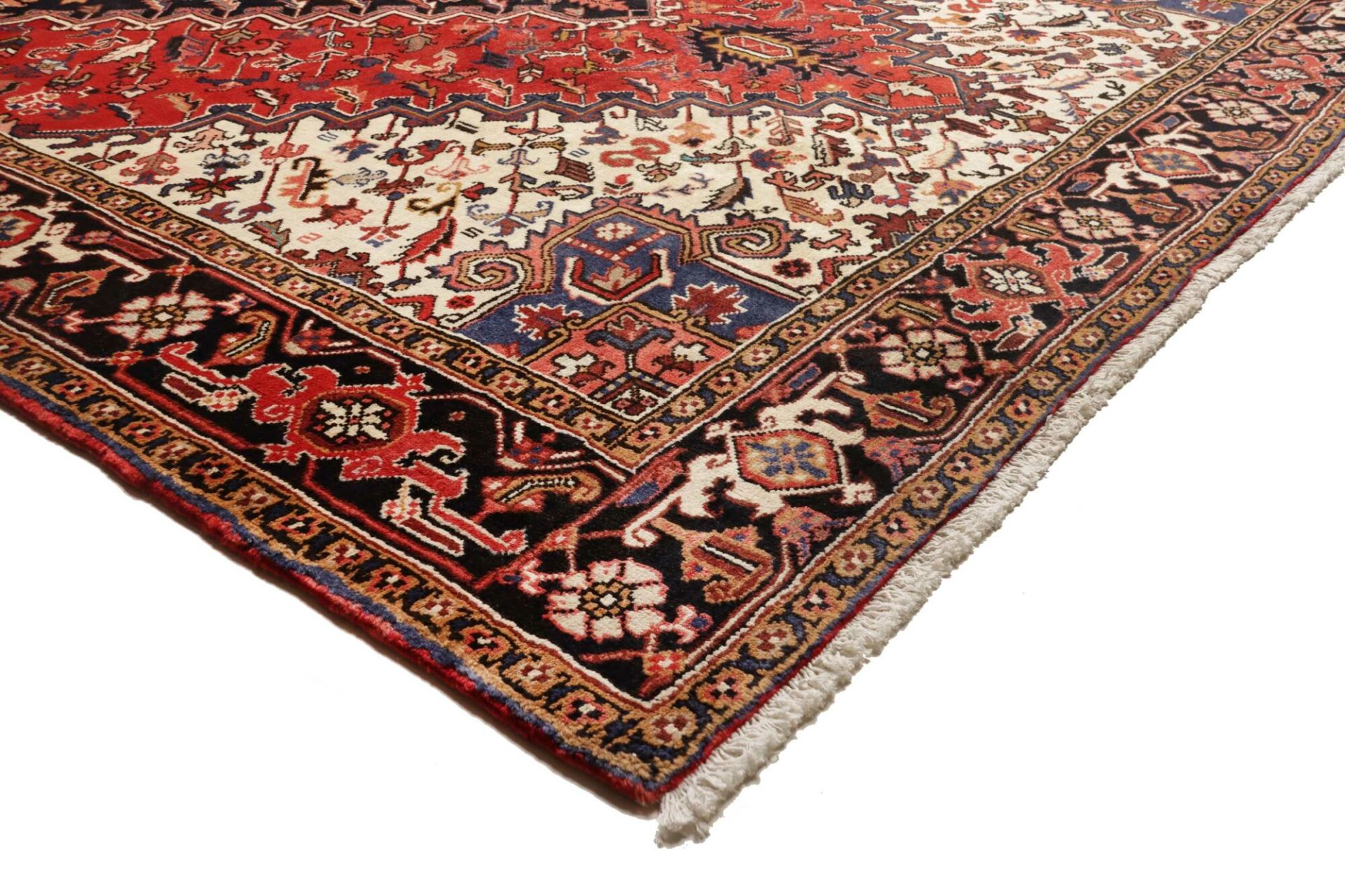 Heriz Perserteppich 259 × 349 cm aus Wolle, handgeknüpft