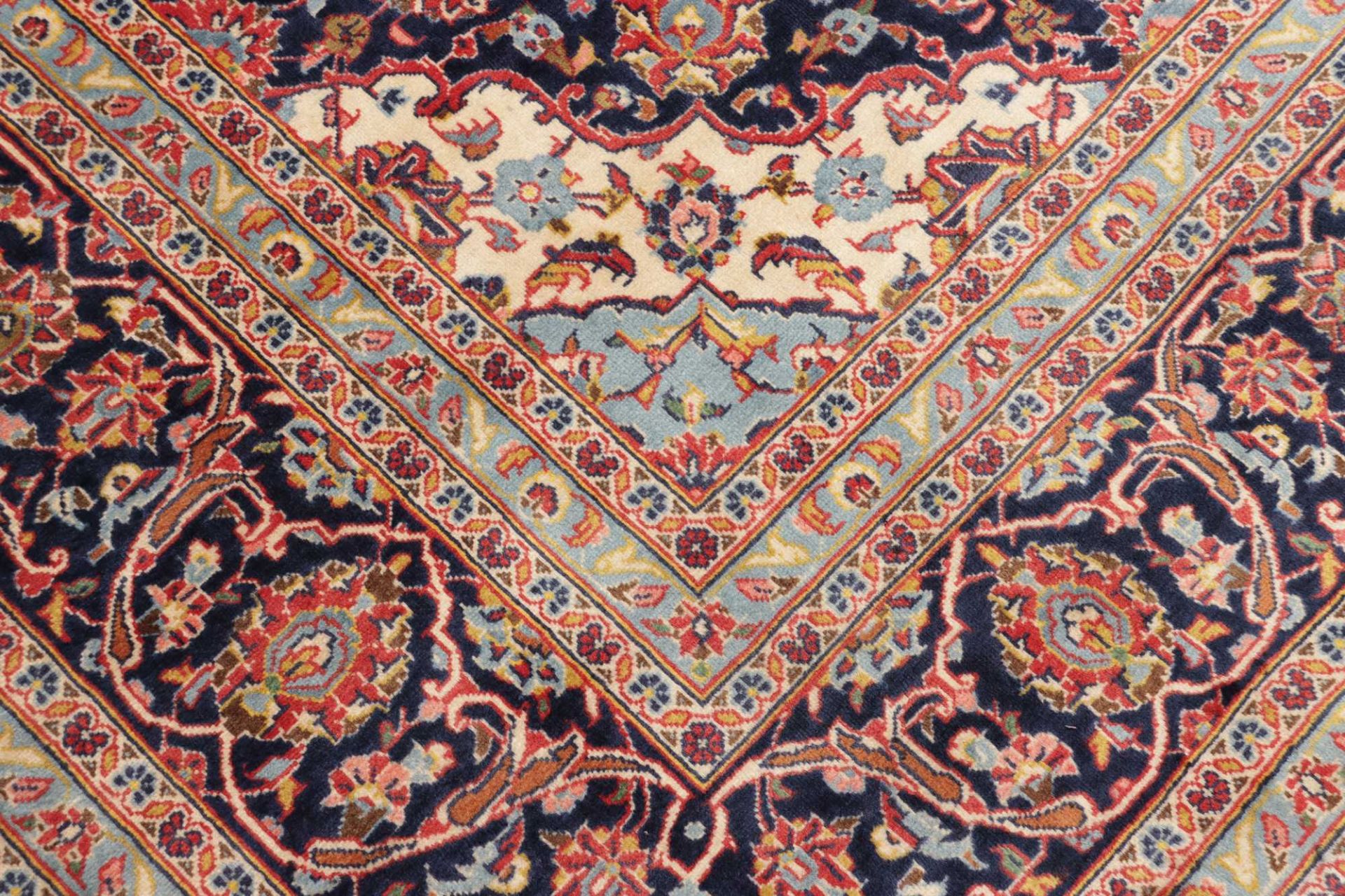 Handgeknüpfter Kashan Perserteppich, 251 × 364 cm, Wolle