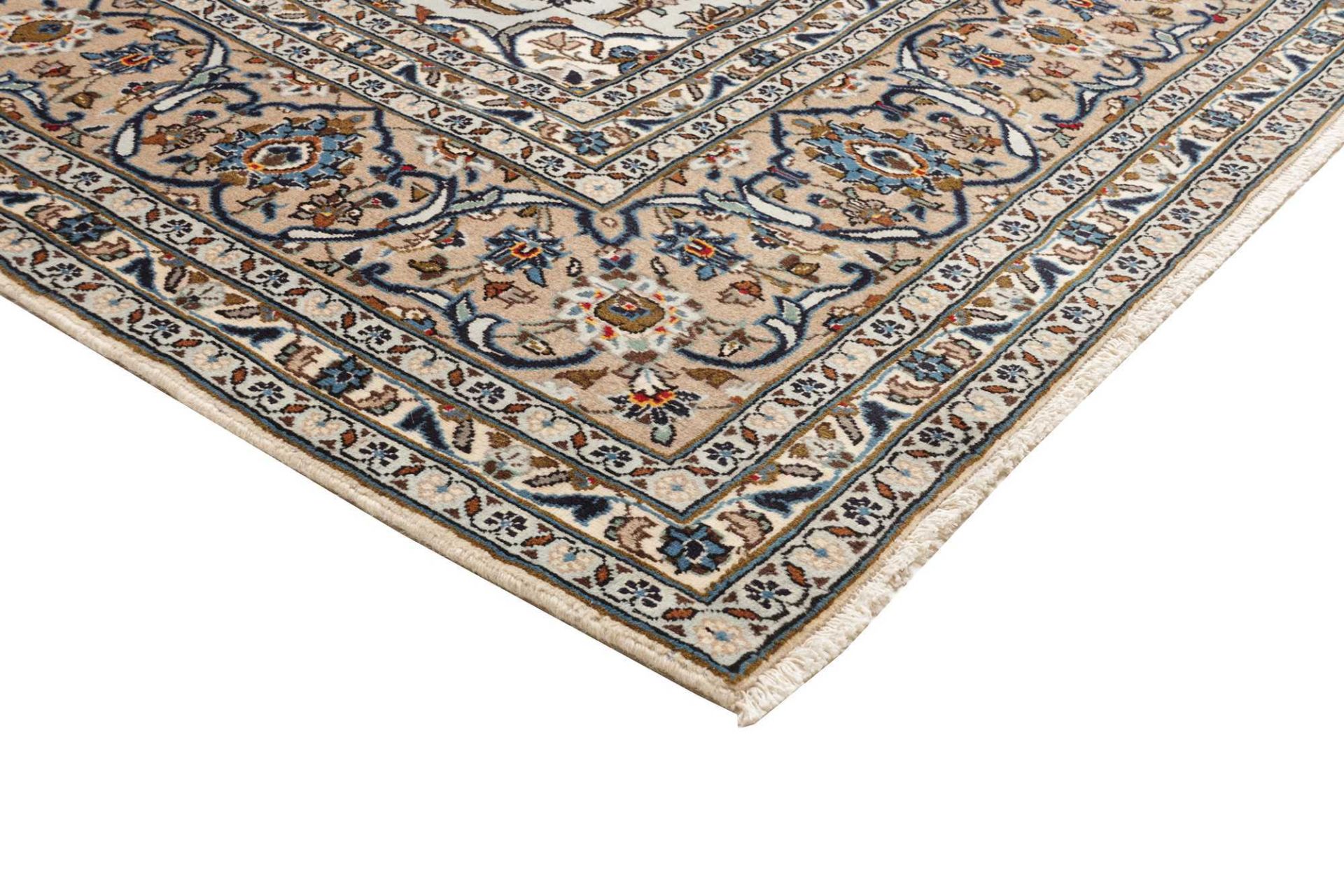 Handgeknüpfter Kashan Perserteppich 248 × 353 cm