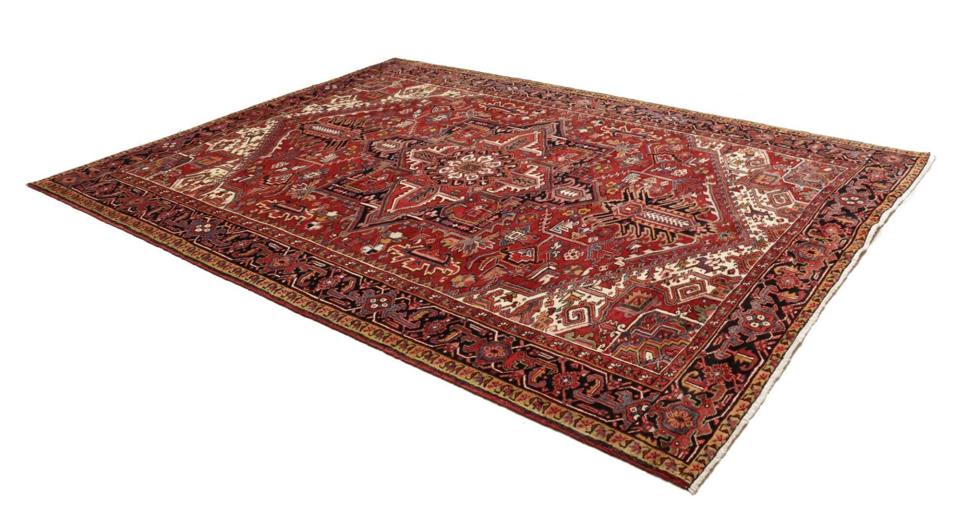 perserteppich-heriz-251-x-327-cm-schurwolle-handgeknupft-rustikal-4 Handgeknüpfter Heriz Perserteppich, 251 × 327 cm, Wolle