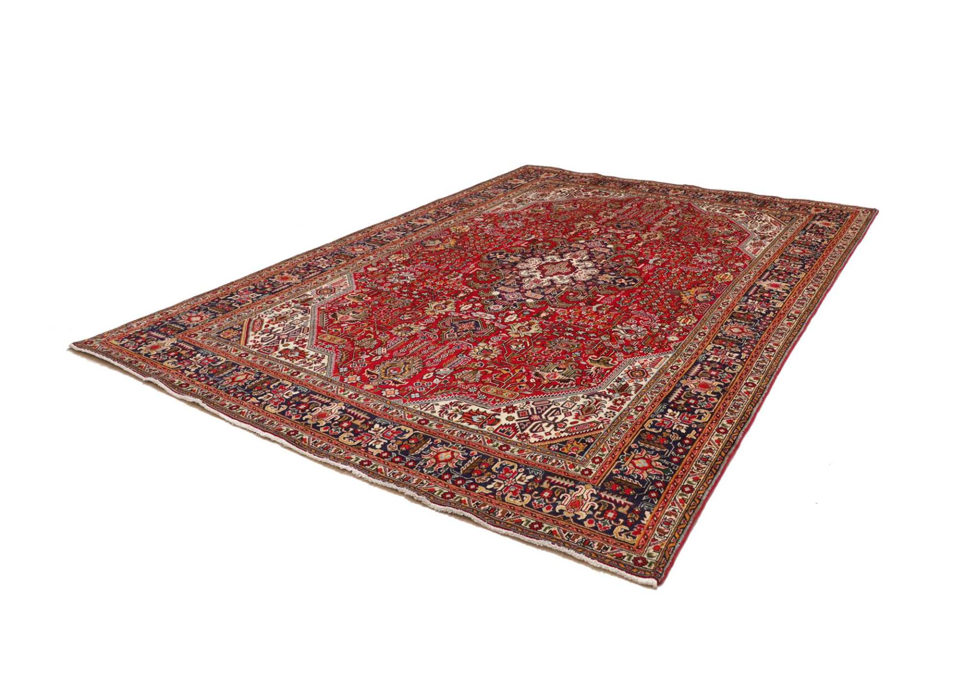Handgeknüpfter Täbriz Perserteppich 256 × 344 cm