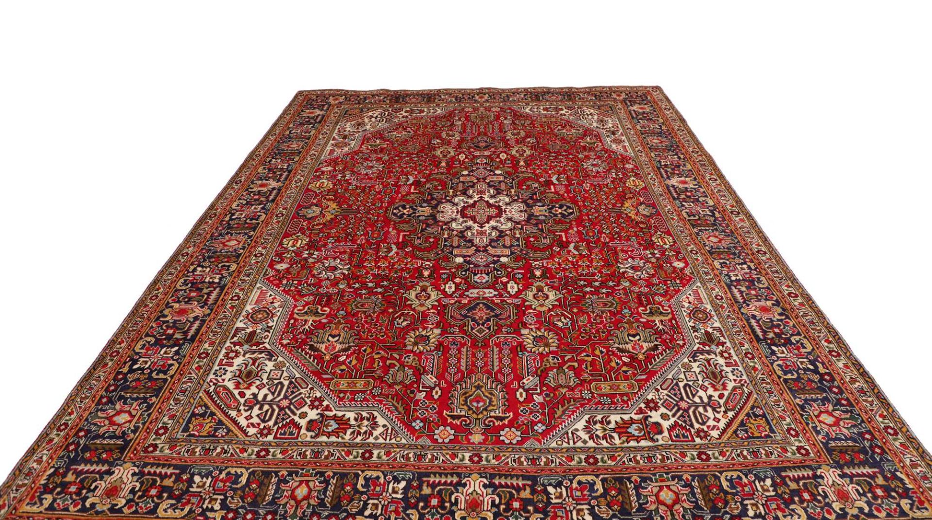 Handgeknüpfter Täbriz Perserteppich 256 × 344 cm