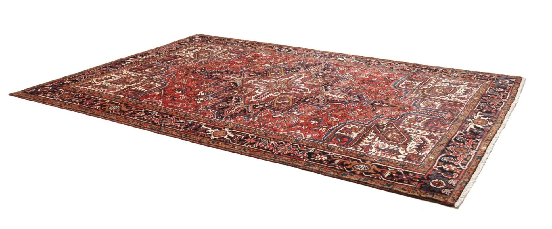 perserteppich-heriz-241-x-342-cm-schurwolle-handgeknupft-rustikal-10 Handgeknüpfter Heriz Perserteppich, 241 × 342 cm, Wolle