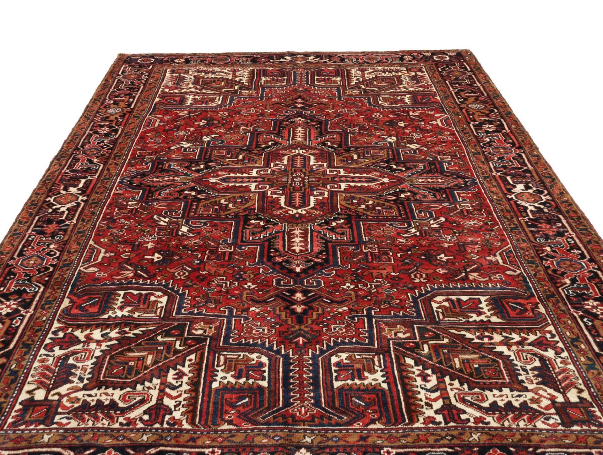 perserteppich-heriz-241-x-342-cm-schurwolle-handgeknupft-rustikal-12 Handgeknüpfter Heriz Perserteppich, 241 × 342 cm, Wolle