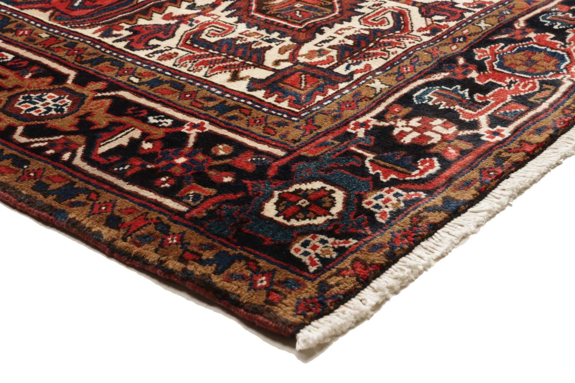 perserteppich-heriz-241-x-342-cm-schurwolle-handgeknupft-rustikal-14 Handgeknüpfter Heriz Perserteppich, 241 × 342 cm, Wolle