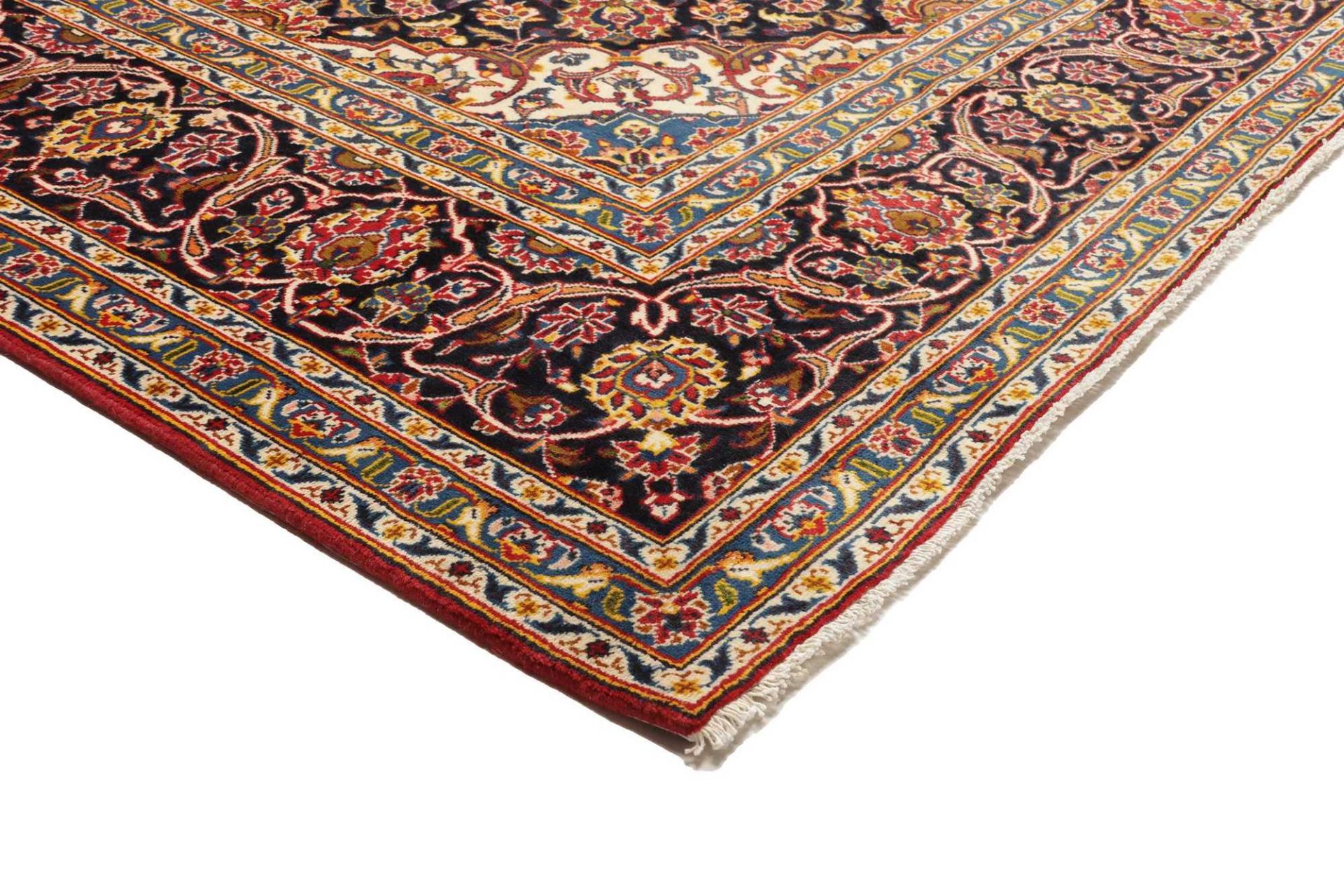 Handgeknüpfter Kashan Perserteppich, 251 × 331 cm, Wolle