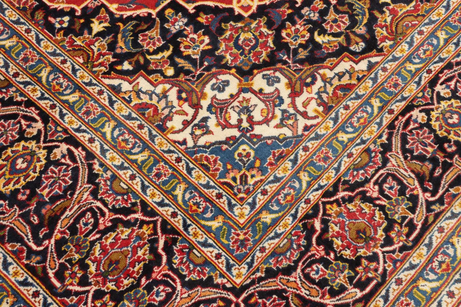 Handgeknüpfter Kashan Perserteppich, 251 × 331 cm, Wolle