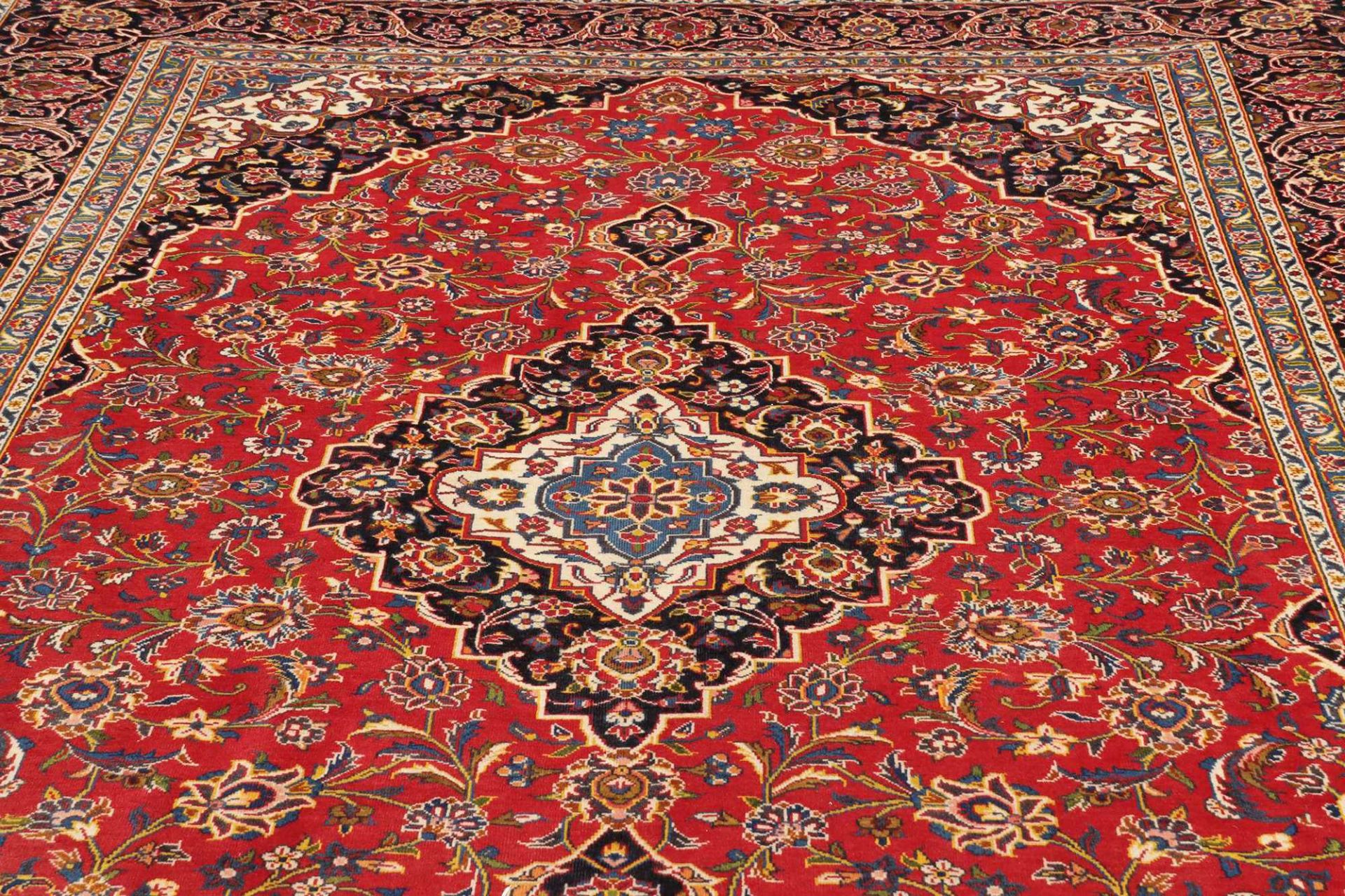 Handgeknüpfter Kashan Perserteppich, 251 × 331 cm, Wolle