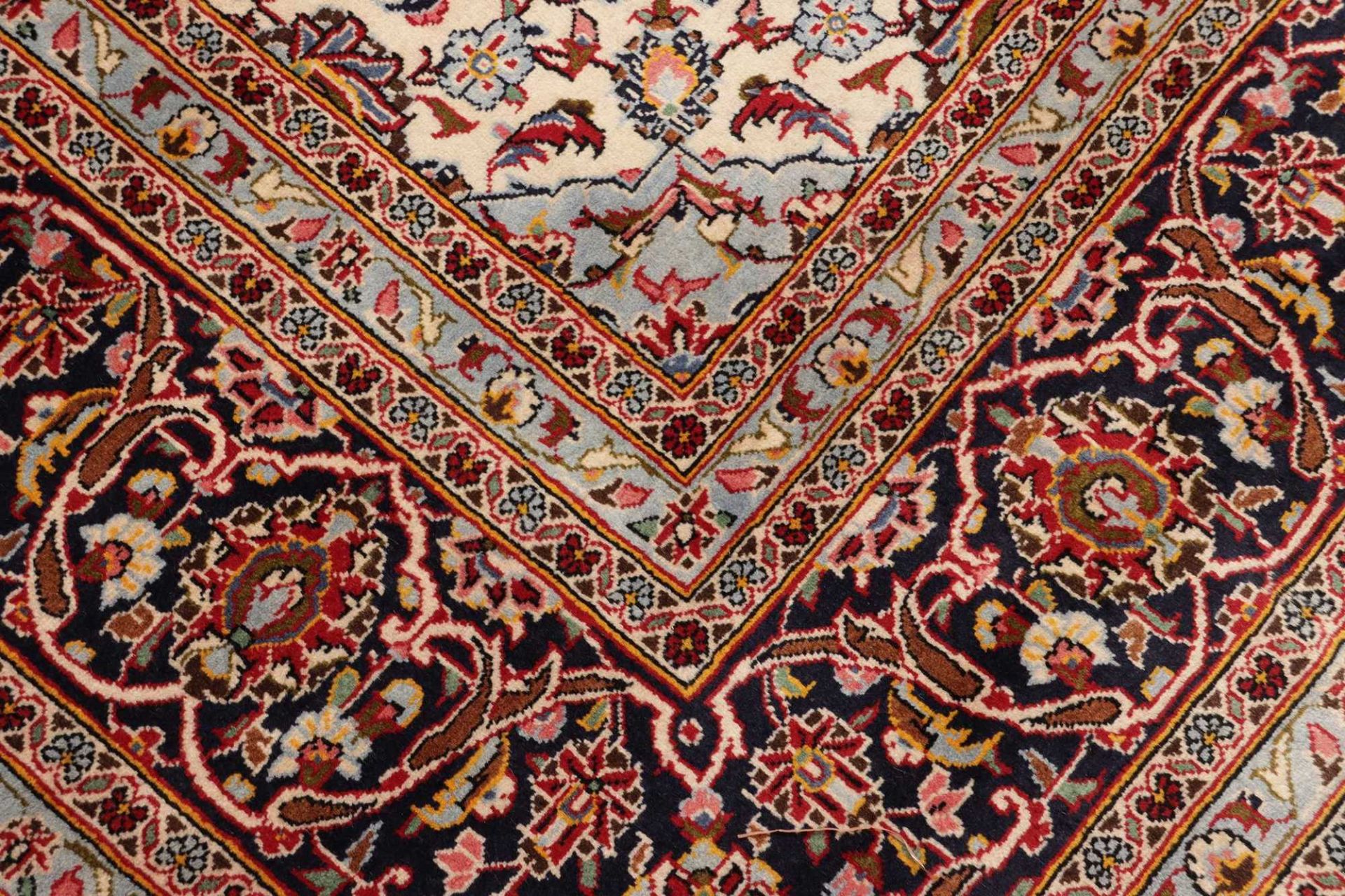 Handgeknüpfter Kashan Perserteppich, 248 × 356 cm, Wolle