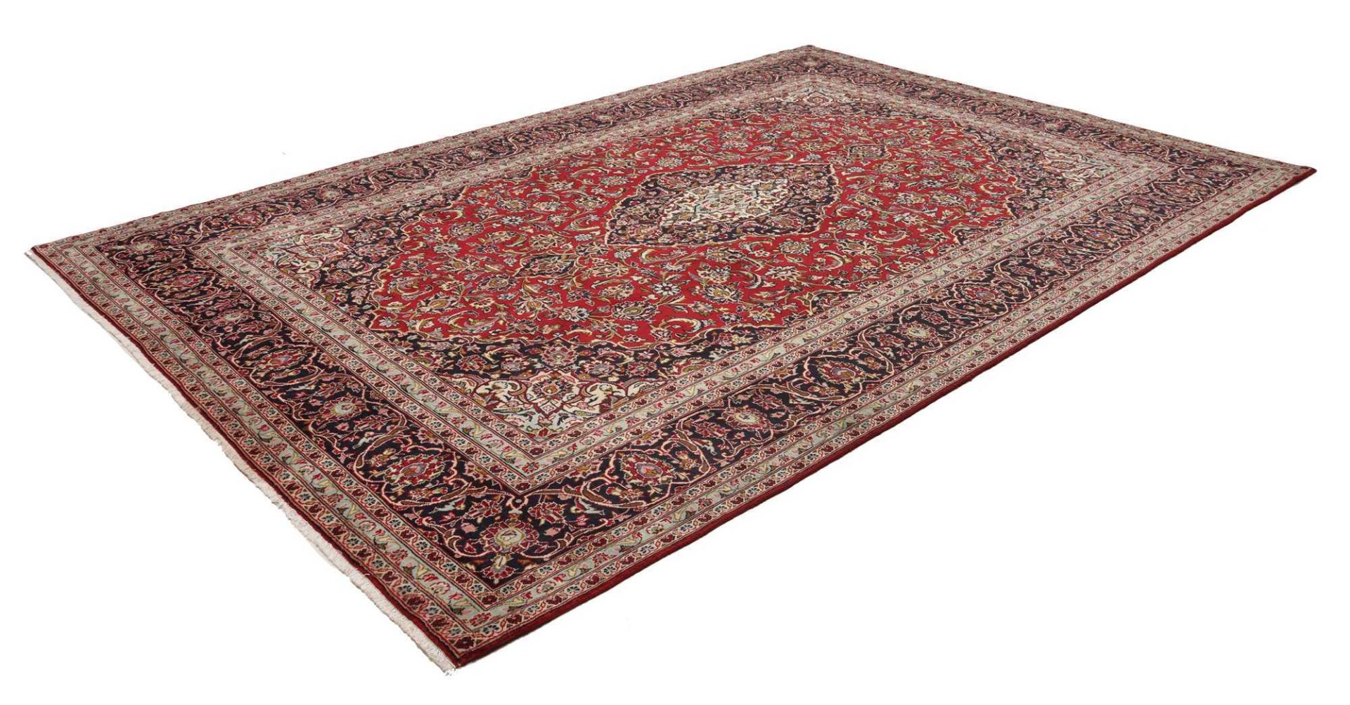 Kashan Perserteppich aus Iran, 244 × 354 cm
