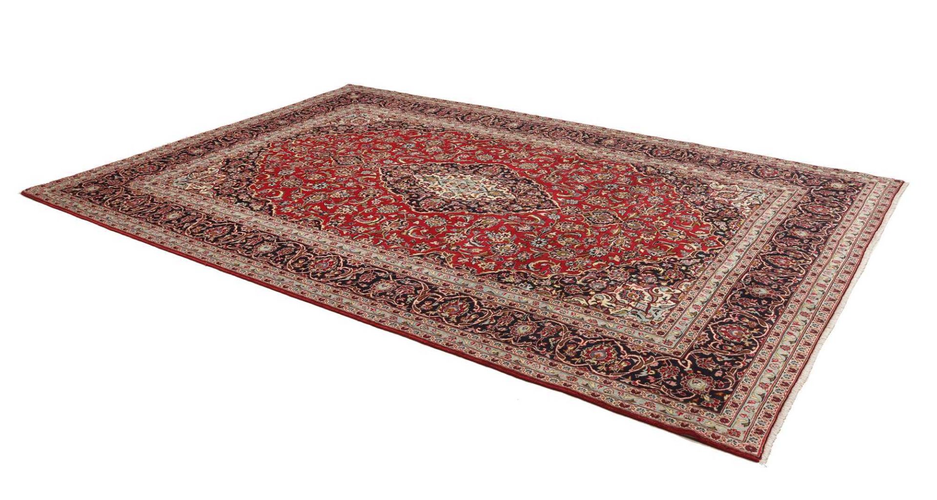 Kashan Perserteppich aus Iran, 244 × 354 cm