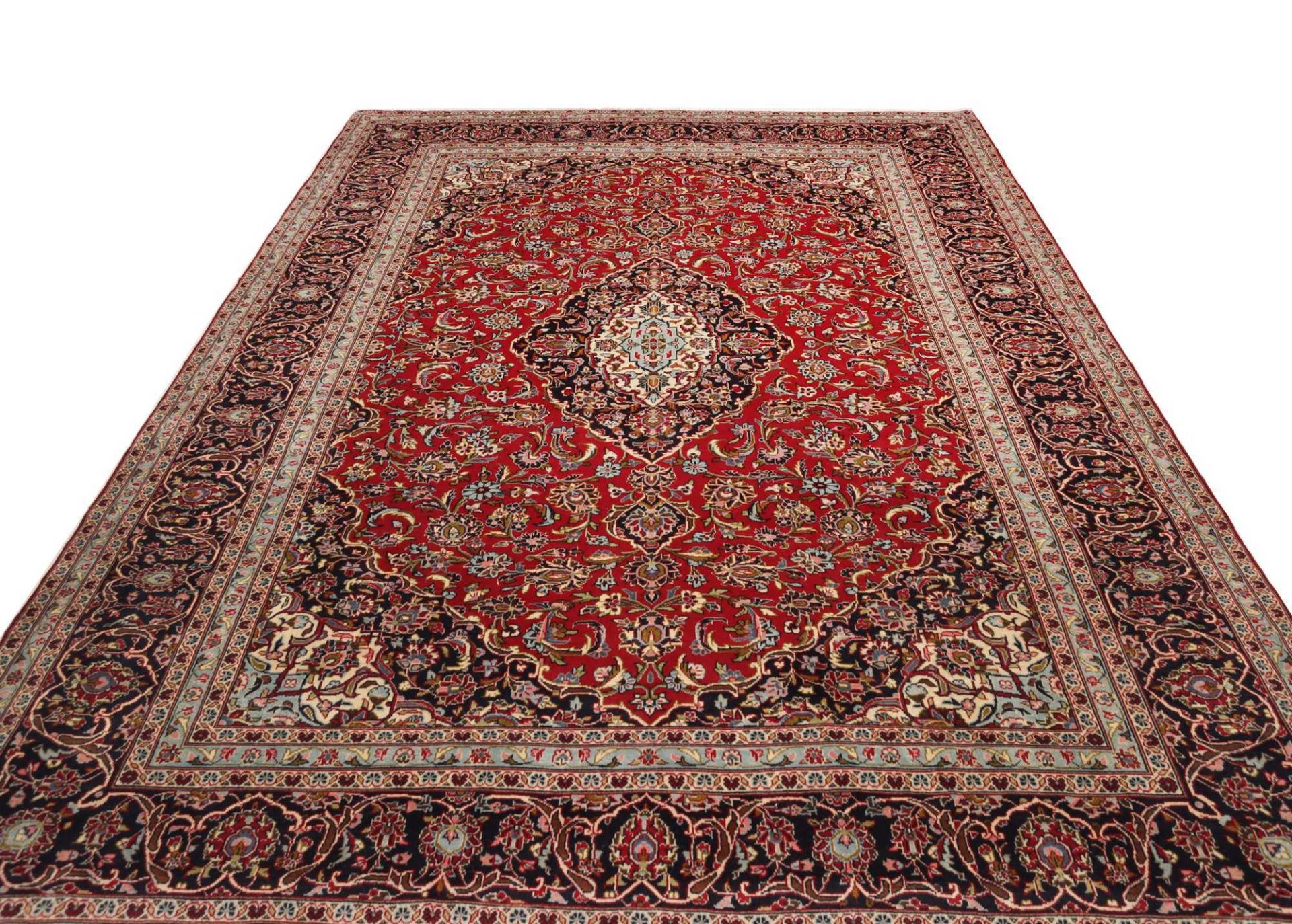 Kashan Perserteppich aus Iran, 244 × 354 cm