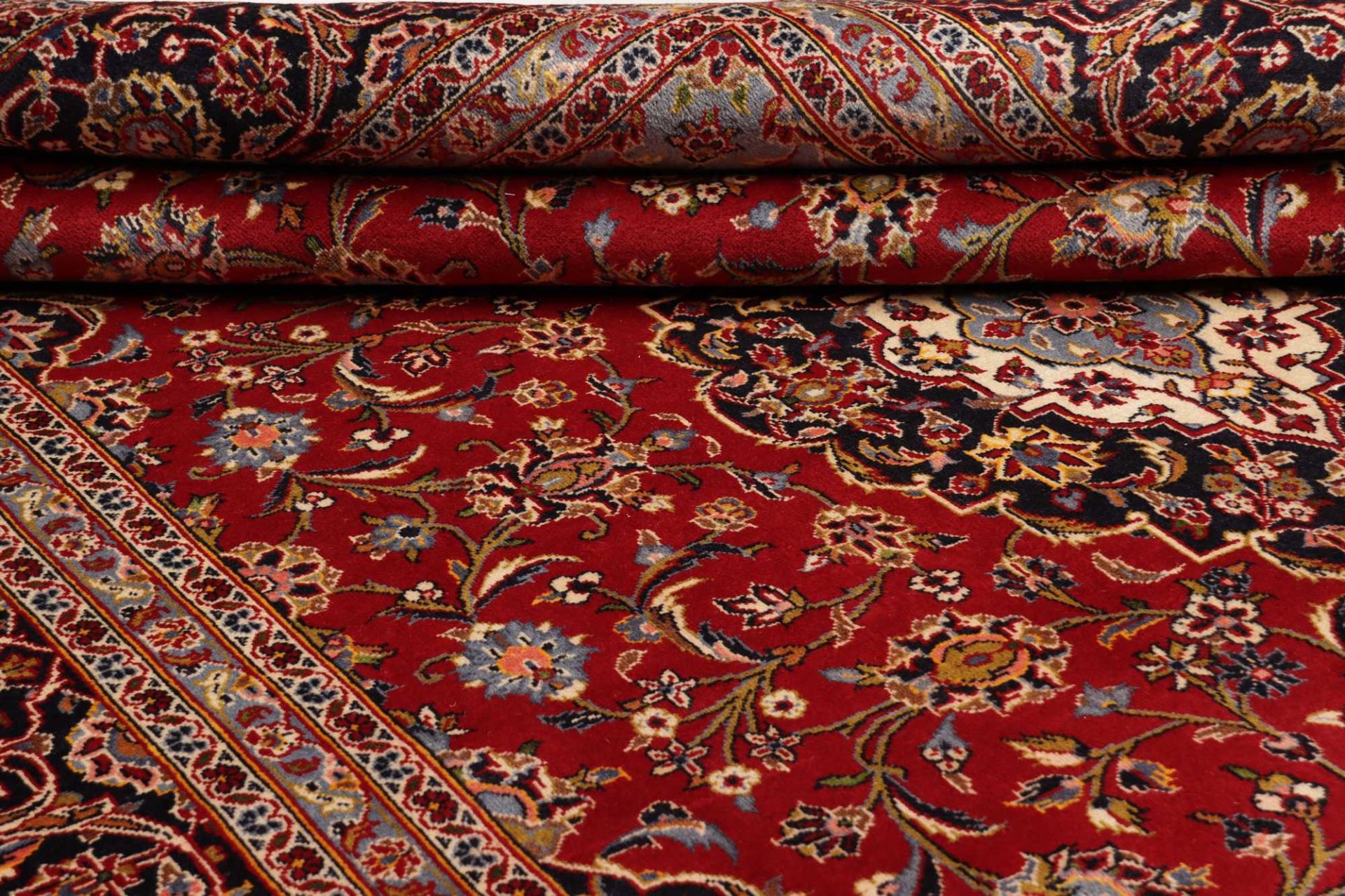 Kashan Perserteppich aus Iran, 244 × 354 cm
