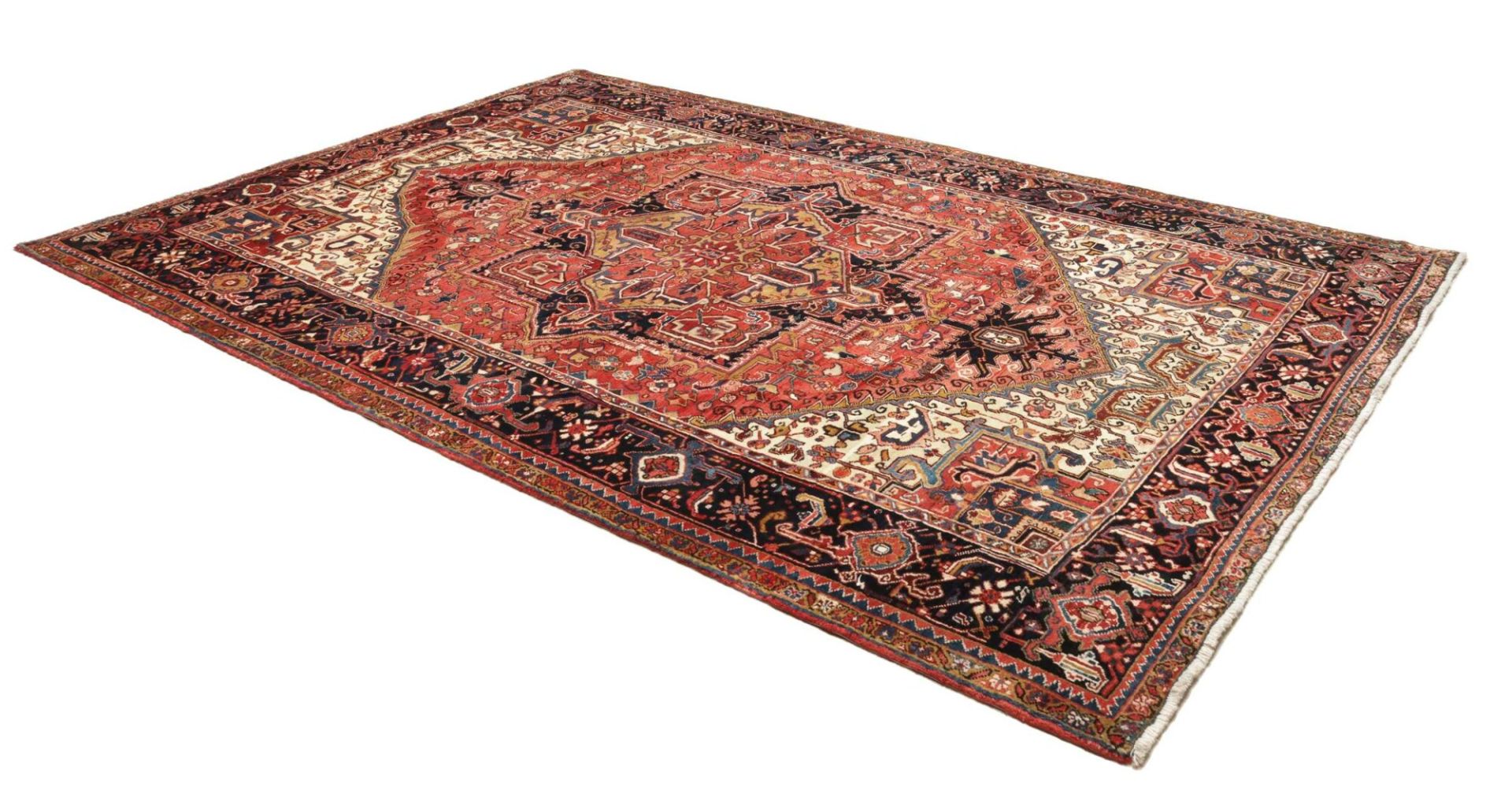 Handgeknüpfter Heriz Perserteppich, 233 × 334 cm, Wolle